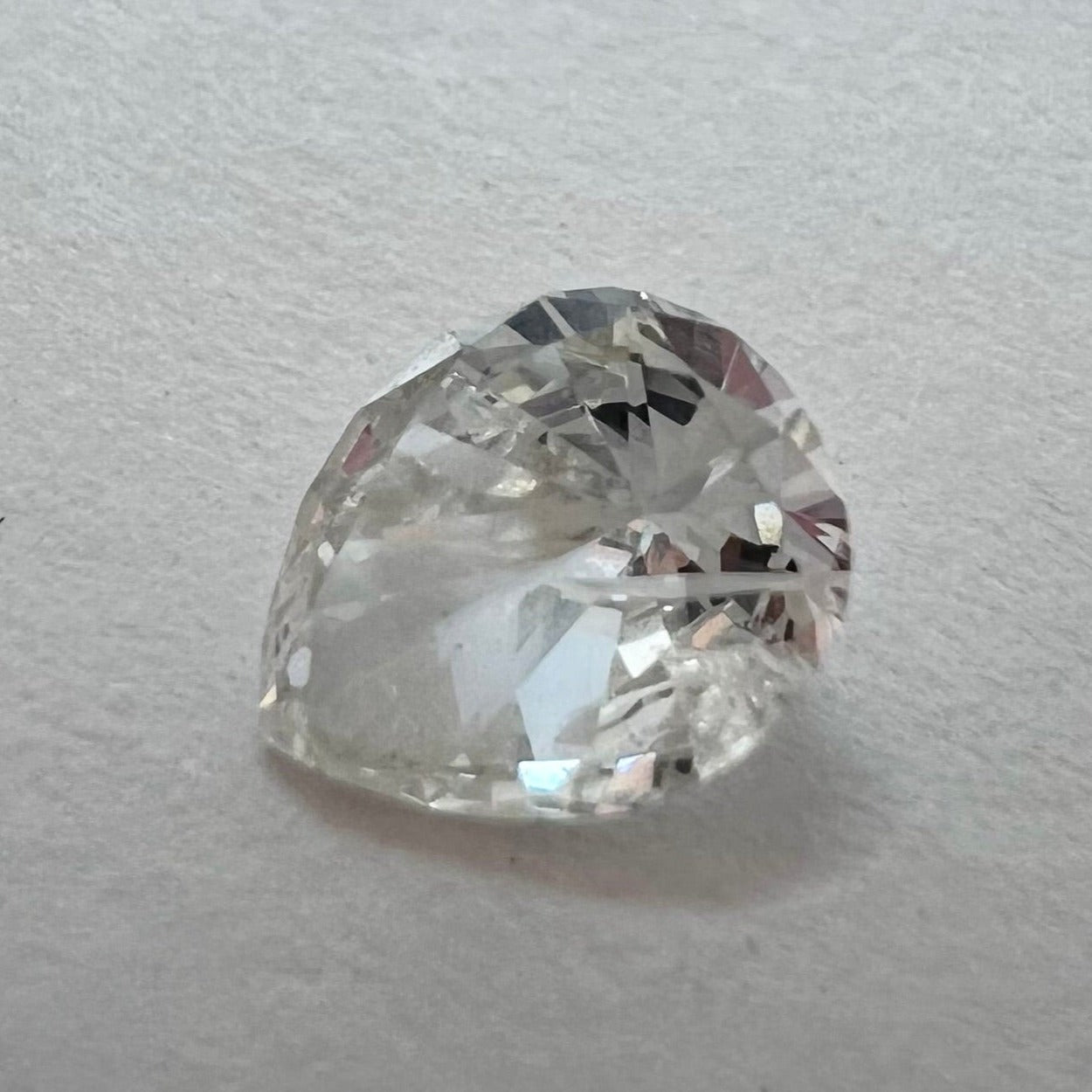 .35CT Pear Shape Diamond I2 G 5.66x4.46x2.17mm Natural Earth mined