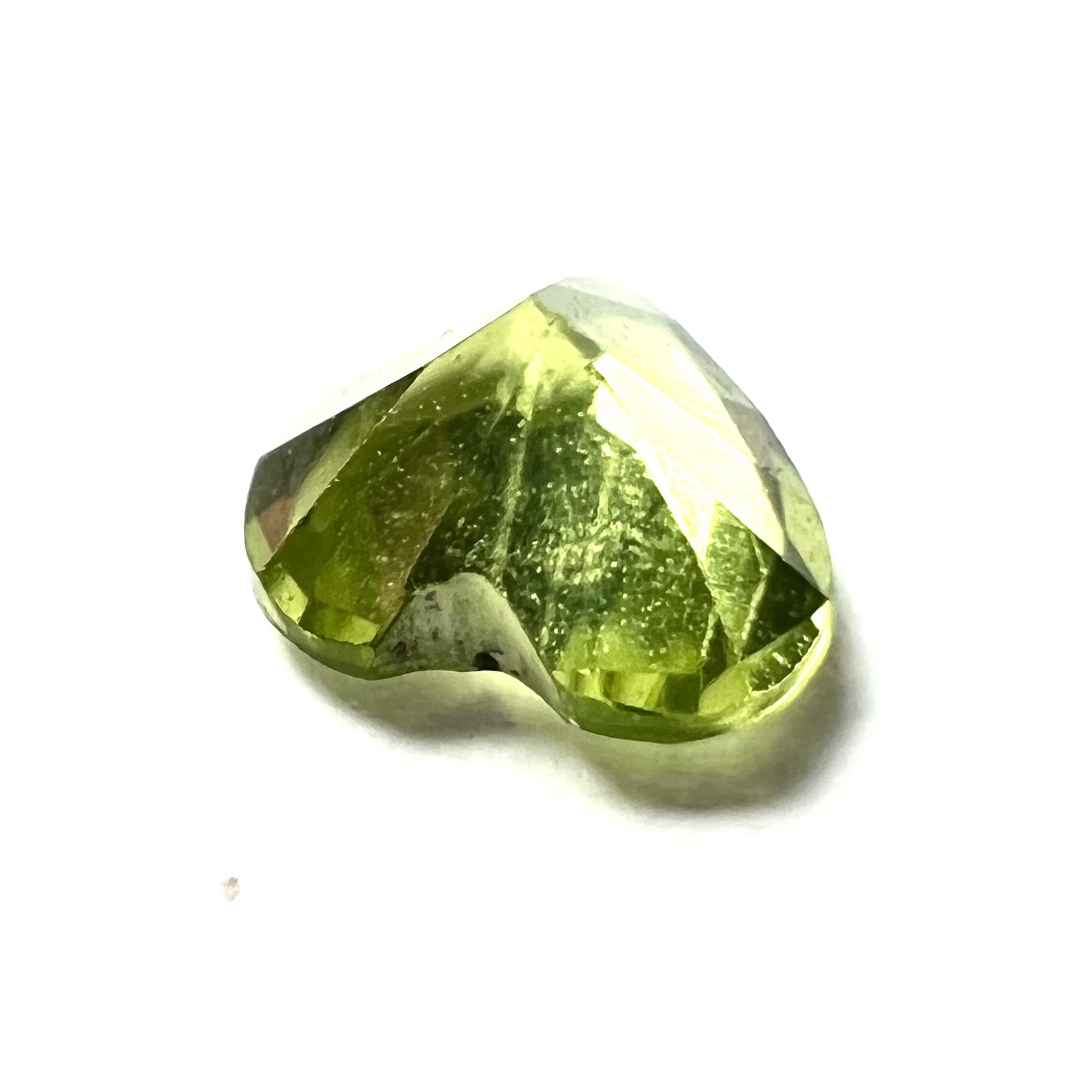 .41CT Loose Natural Heart Cut Peridot 4.8x3mm Earth mined Gemstone