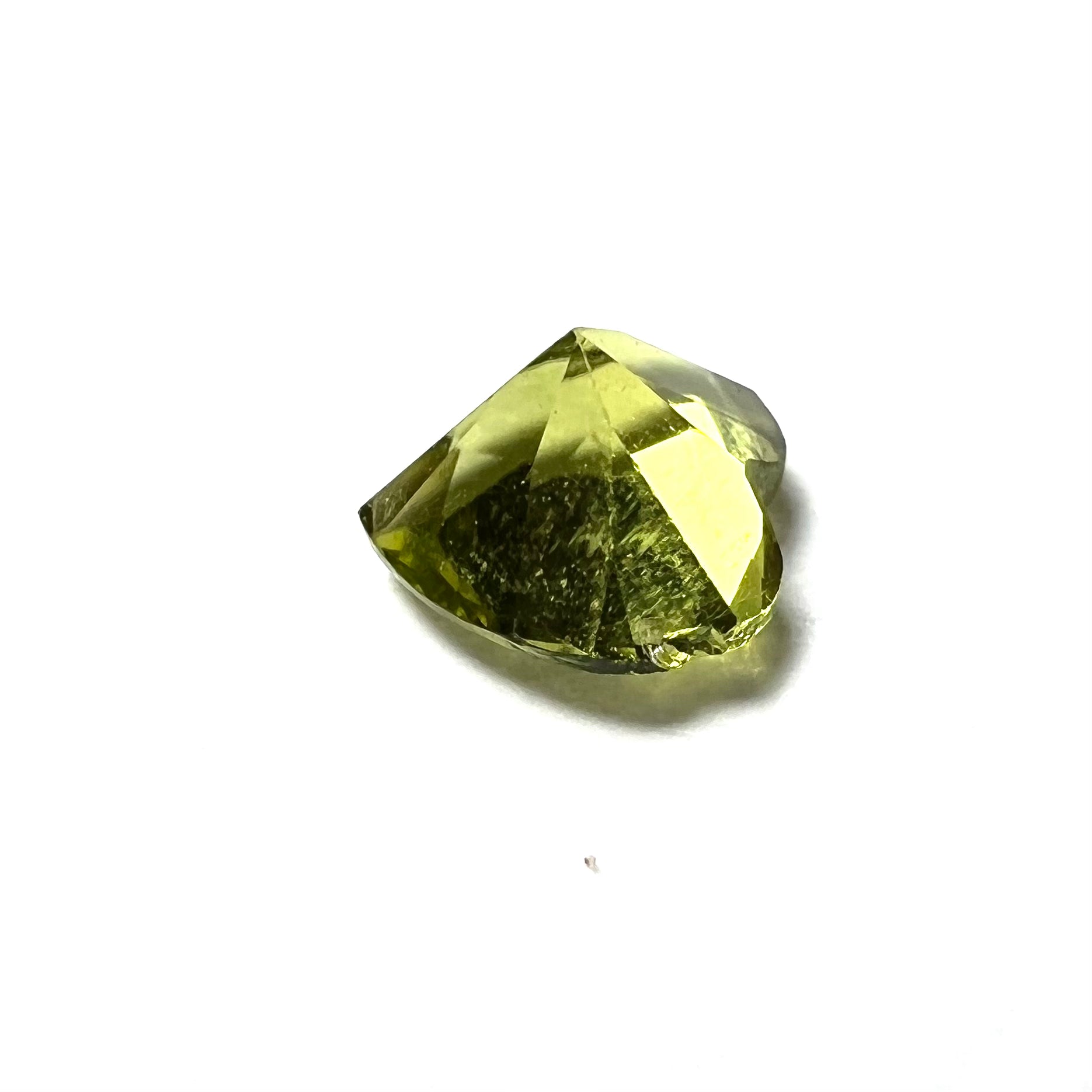 .46CT Loose Natural Heart Cut Peridot 5x3mm Earth mined Gemstone