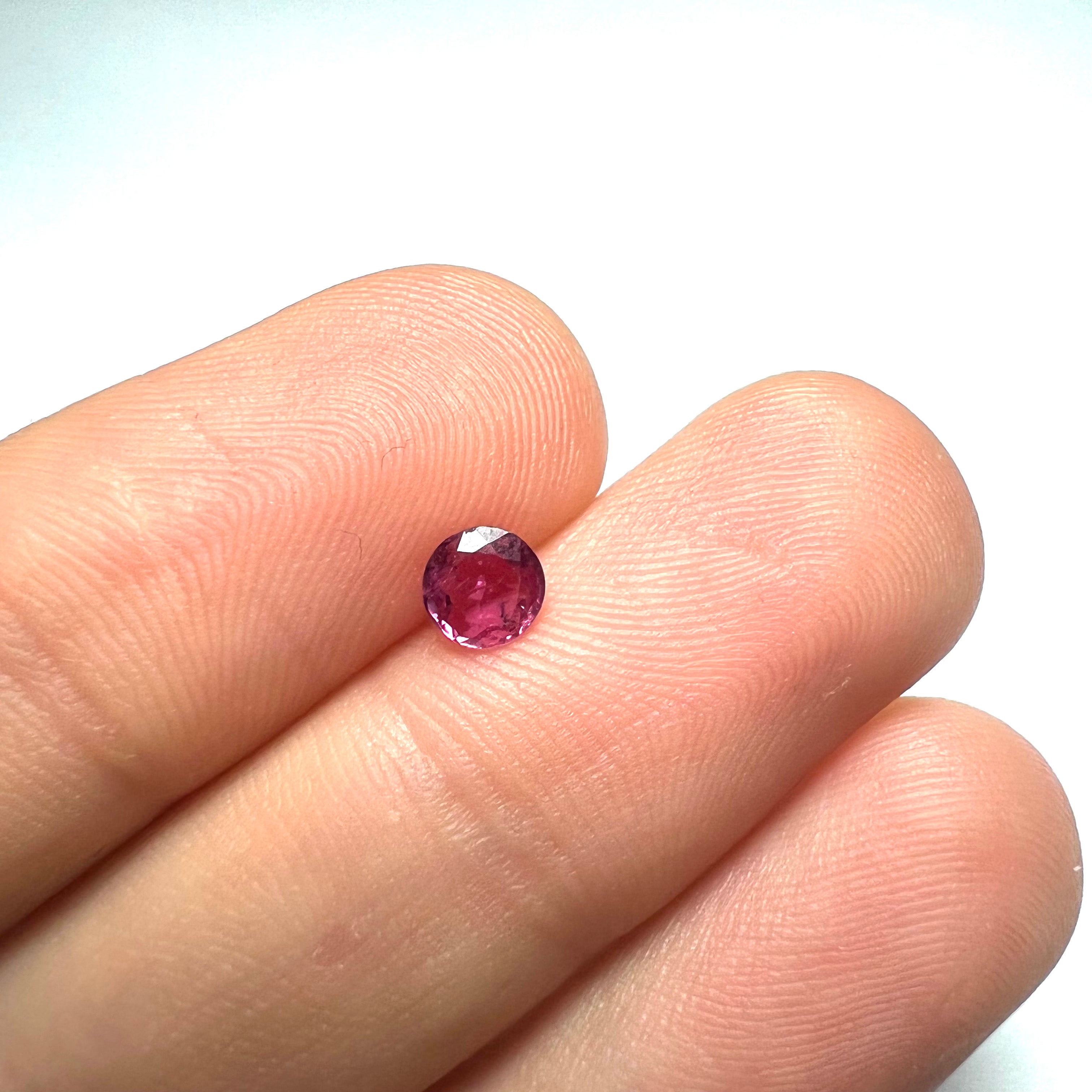 .50CT Loose Natural Round Ruby 5x2mm Earth mined Gemstone