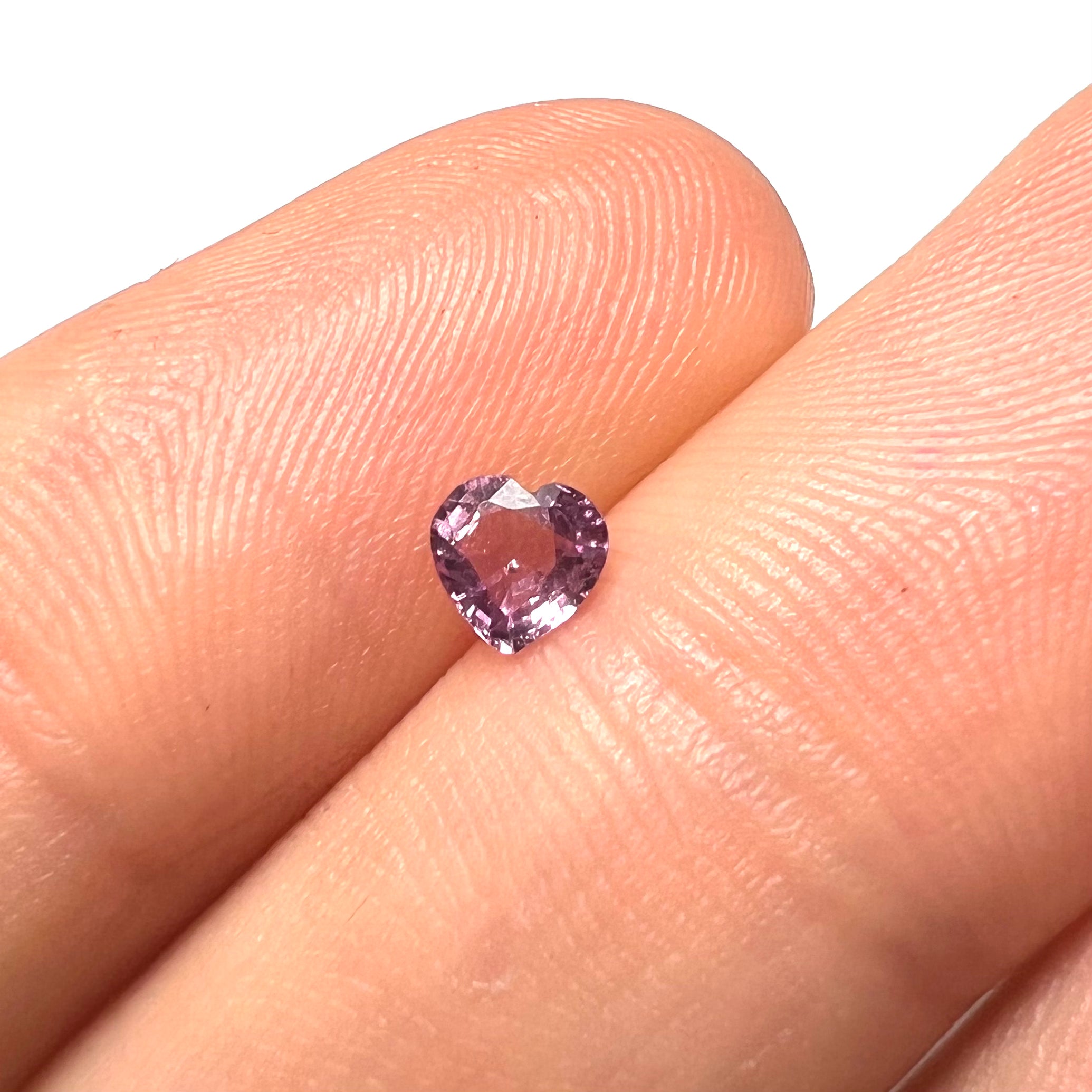 .35CT Loose Heart Purple Sapphire 4.02x4.01x2mm Earth mined Gemstone