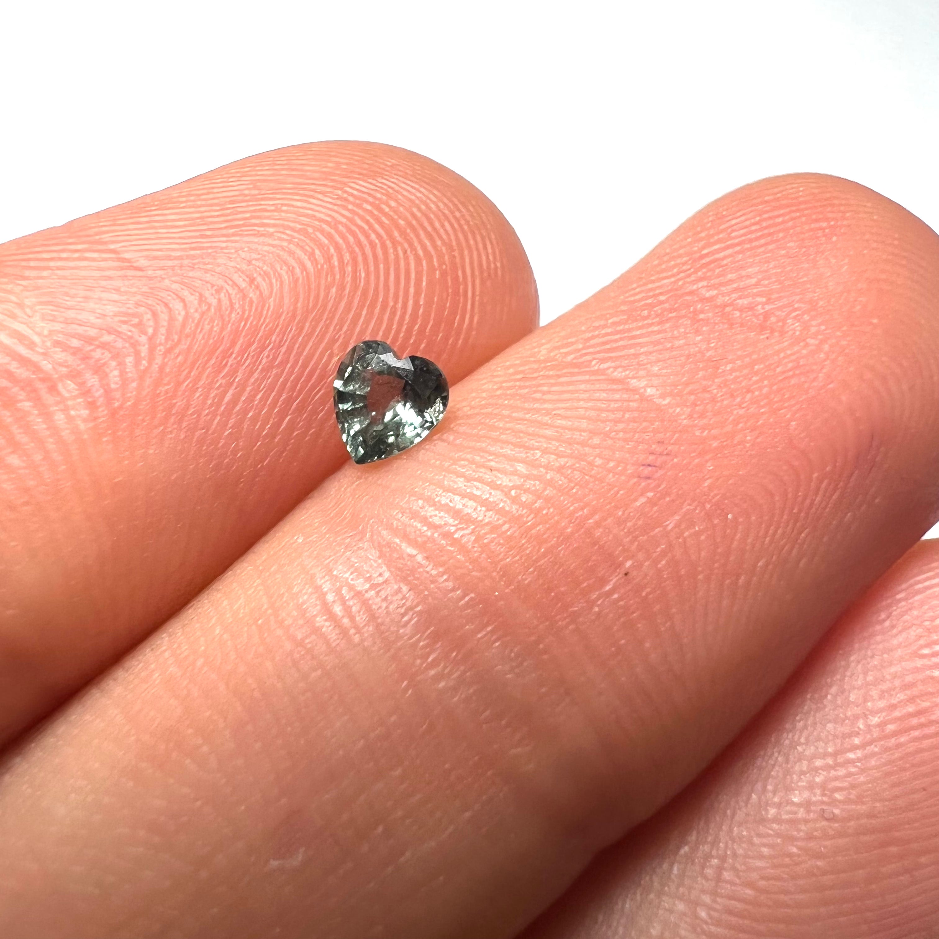 .32CT Loose Blue Green Sapphire4.01x4x2.01mm Earth mined Gemstone