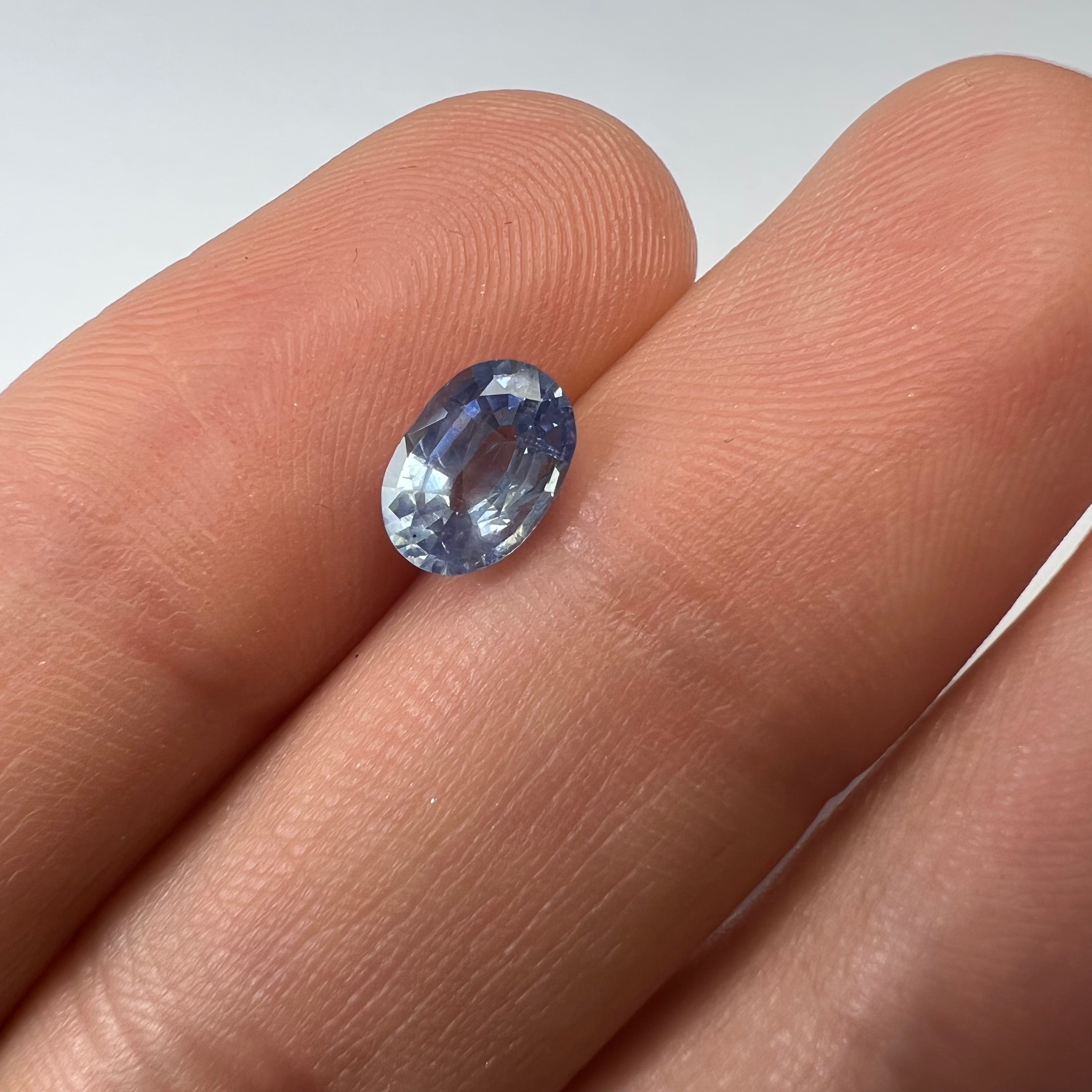 1.35CTW Loose Oval Sapphire 7.38x5.2x4mm Earth mined Gemstone
