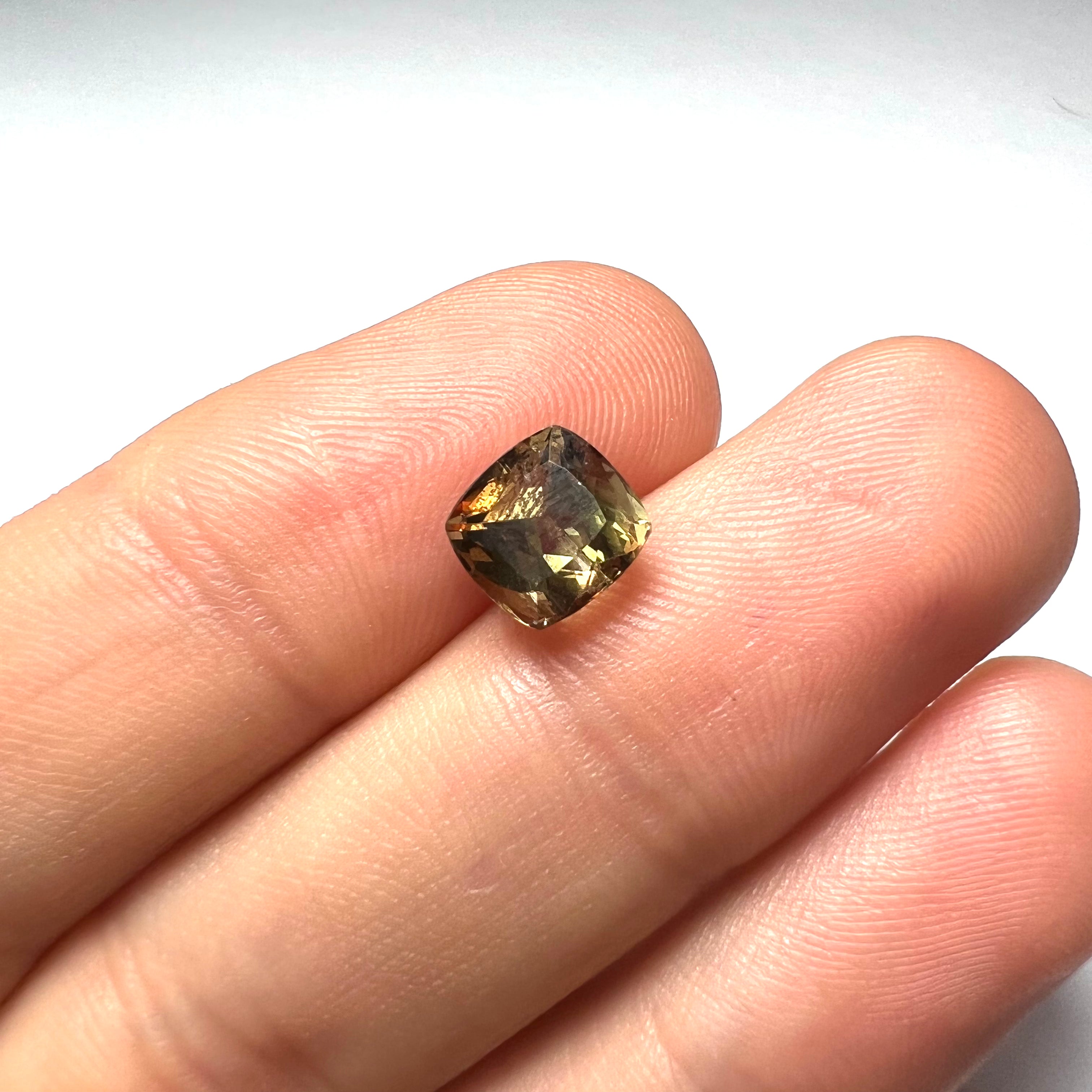 2.38CTW Natural Bicolor Tourmaline 7x5mm Earth mined Gemstone