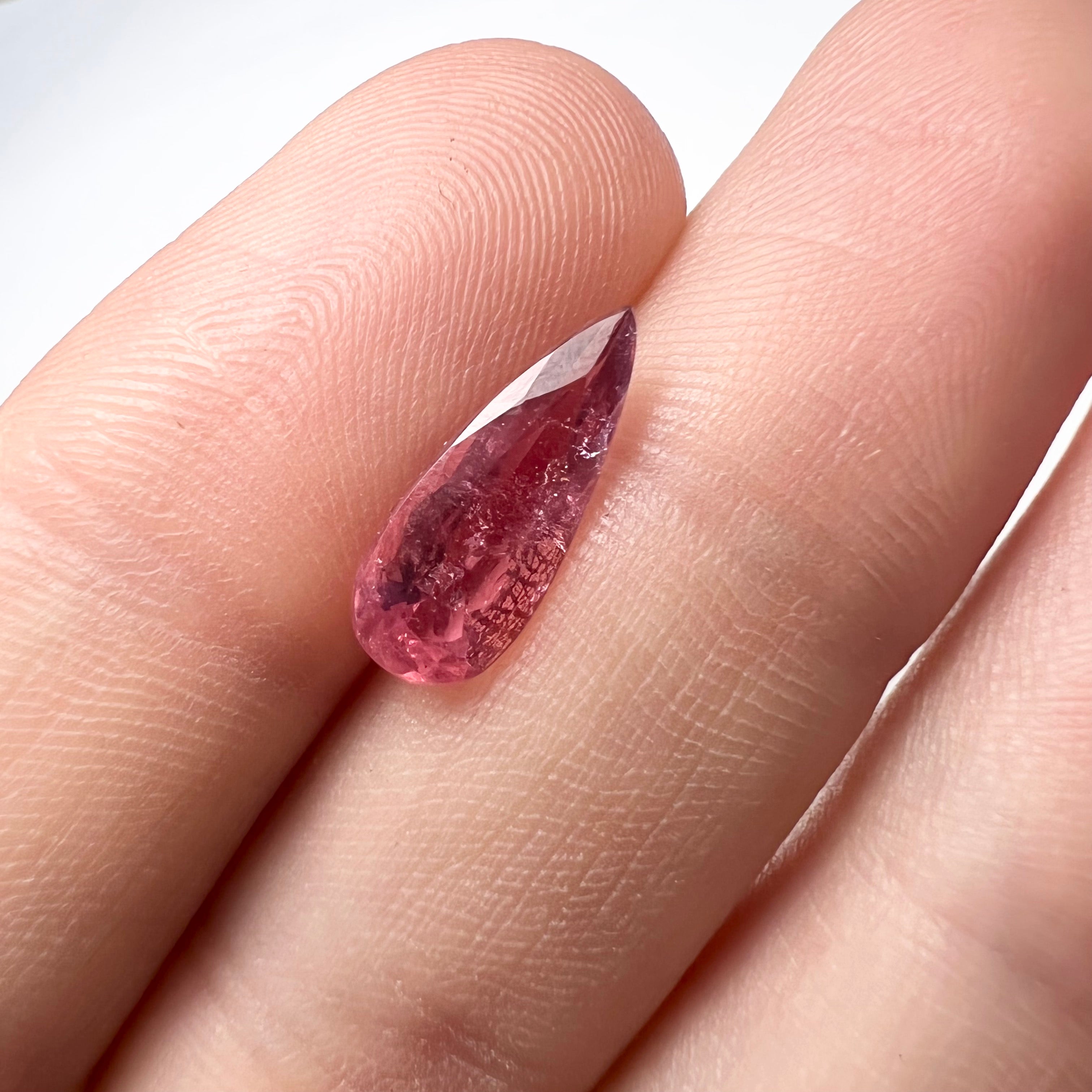 2.13CTW Natural Pear Cut Tourmaline 14.33x5.82mm Earth mined Gemstone
