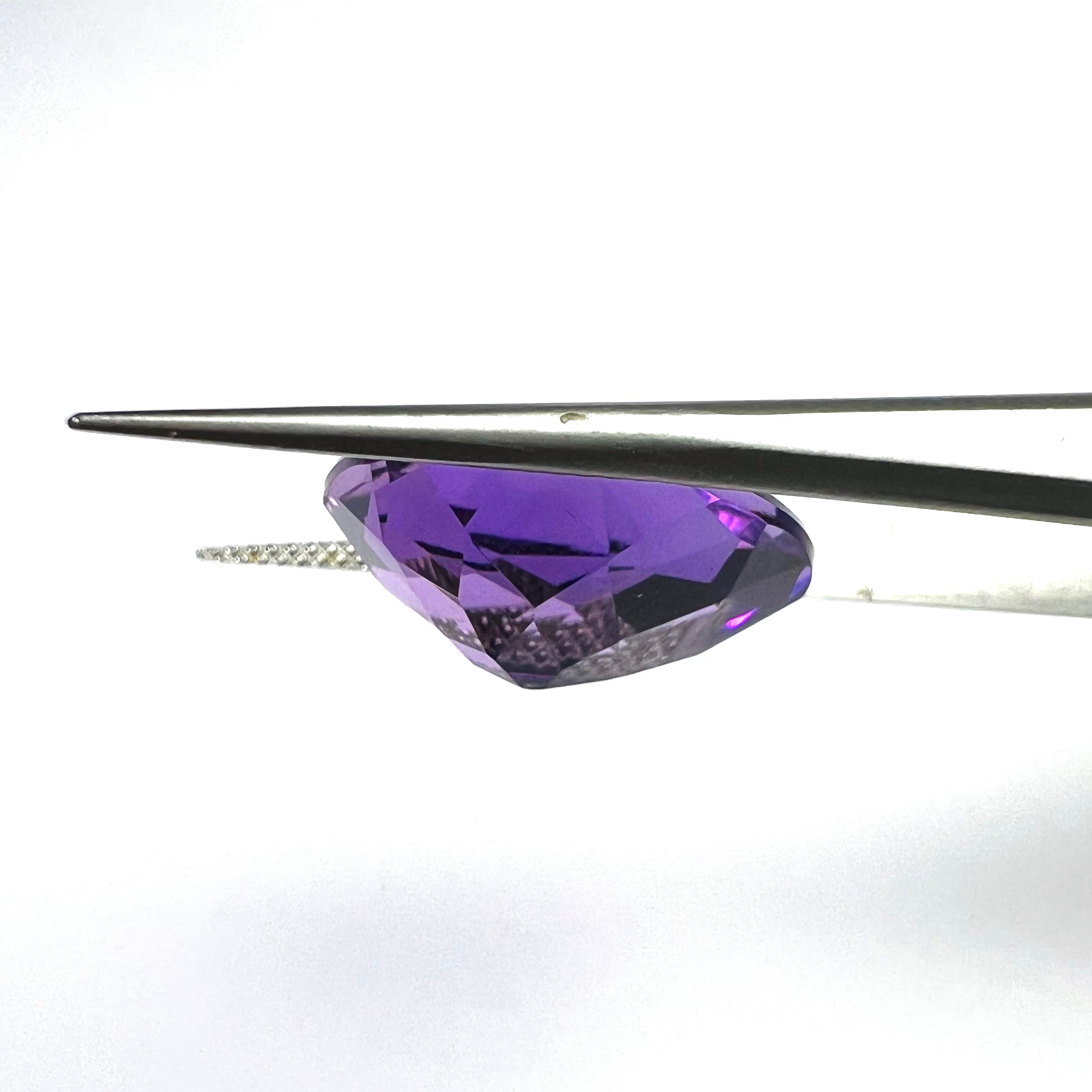 15.28CTW Loose Natural Pear Cut Amethyst 18.99x17.64x8.77mm Earth mined Gemstone
