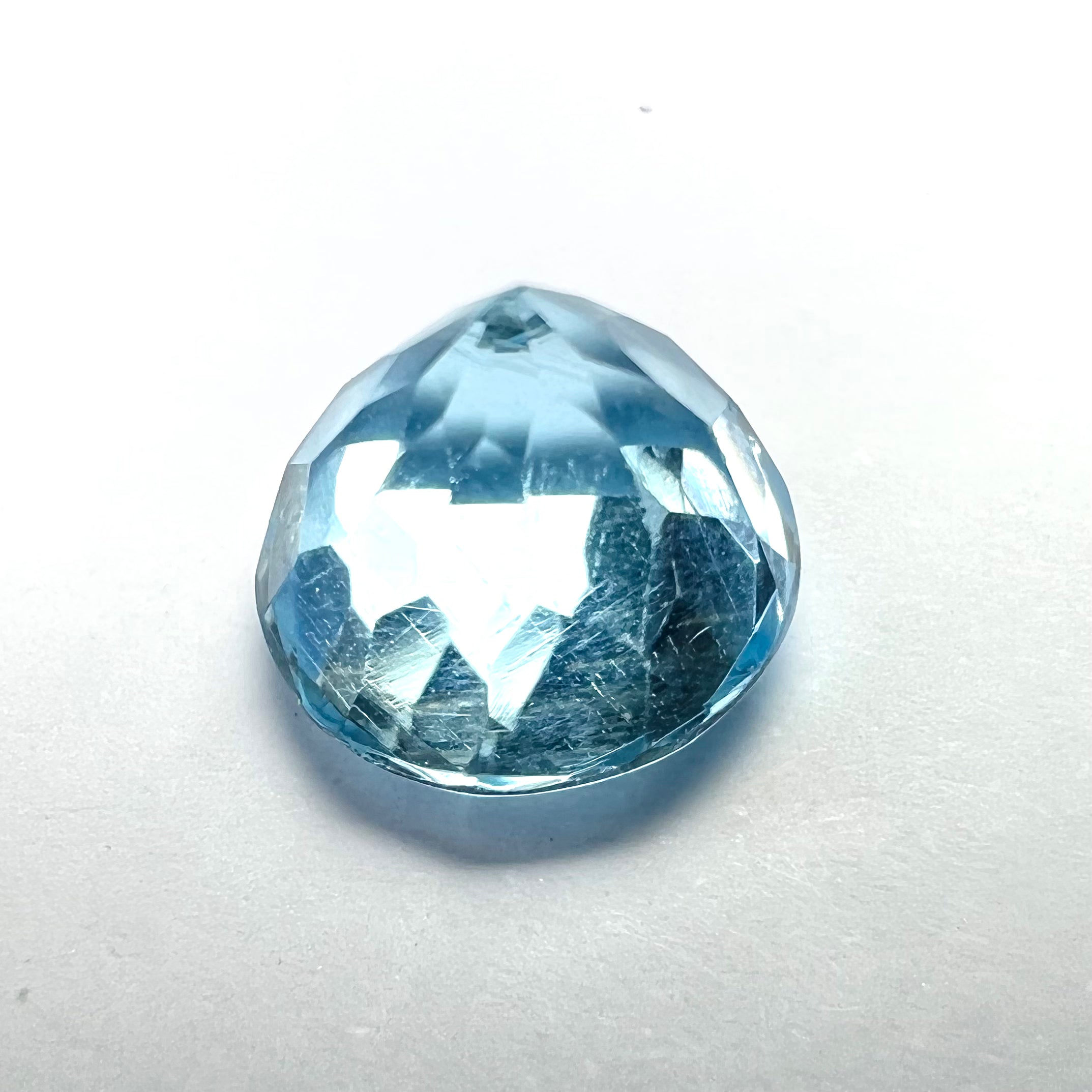 3.8CTW Loose Natural Round Cut Topaz 9x6.8mm Earth mined Gemstone