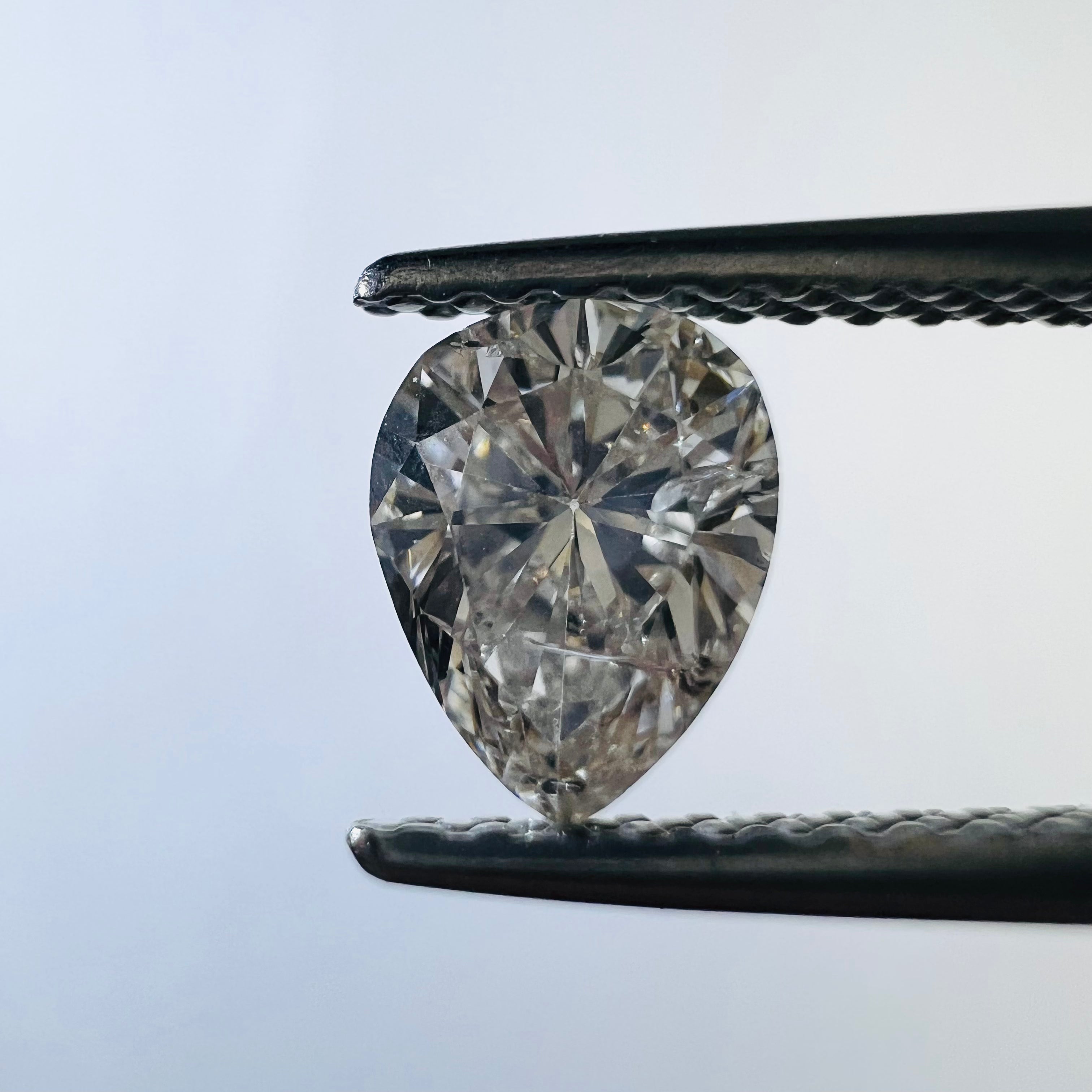 .66CT Pear Brilliant Diamond Light Champagne SI2 Natural Earth mined
