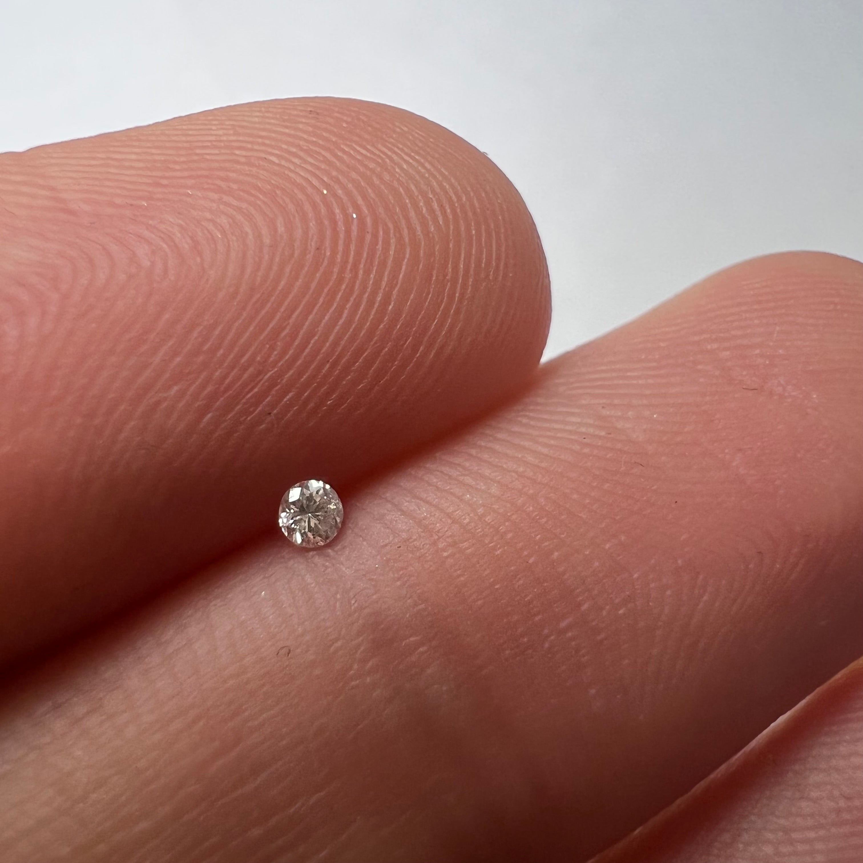 .035CT Old Mine Cut Diamond F SI1 1.99x1.38mm Natural Earth mined