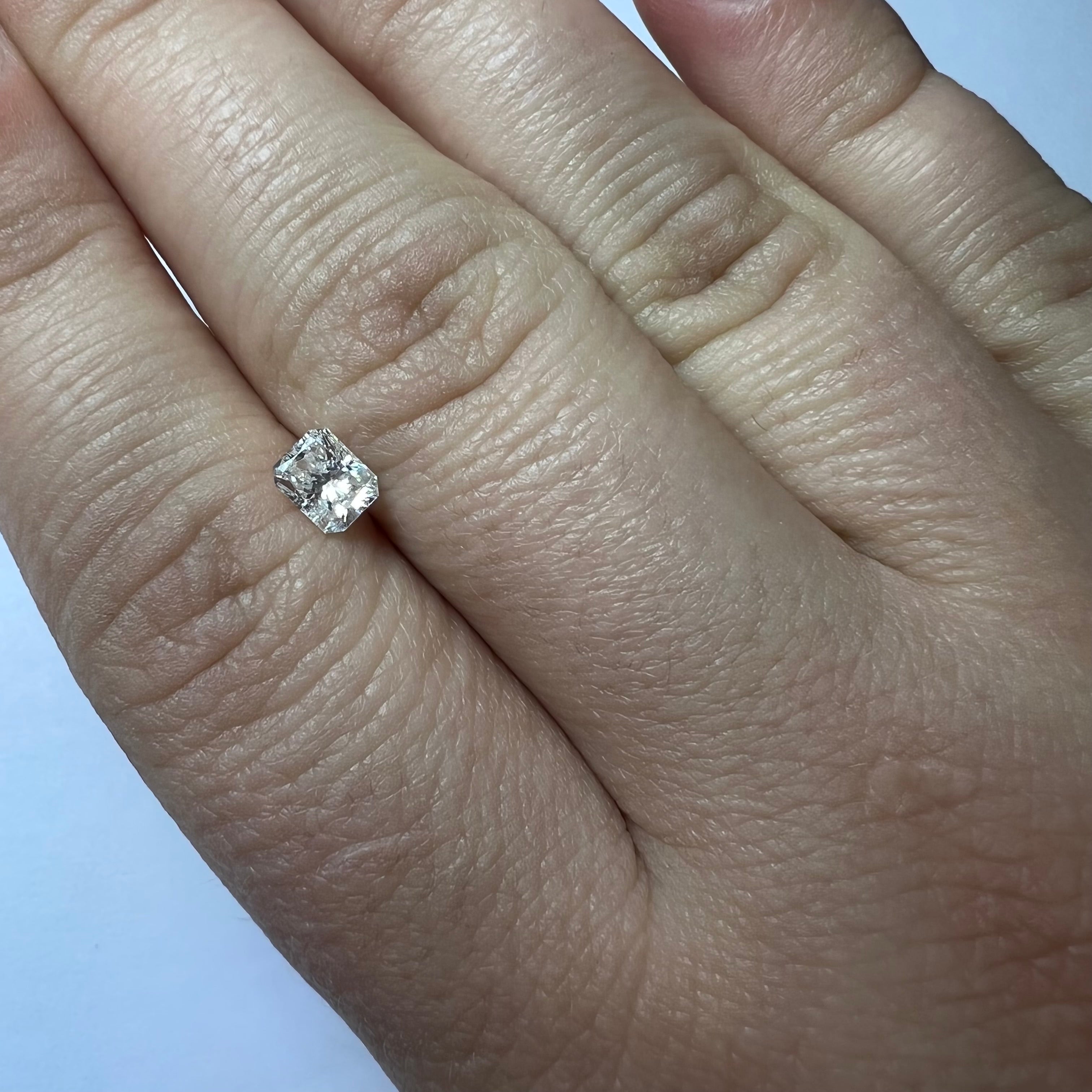 .71CT Radiant Cut Diamond I-J SI1 5.27x4.26x3.43mm Natural Earth mined