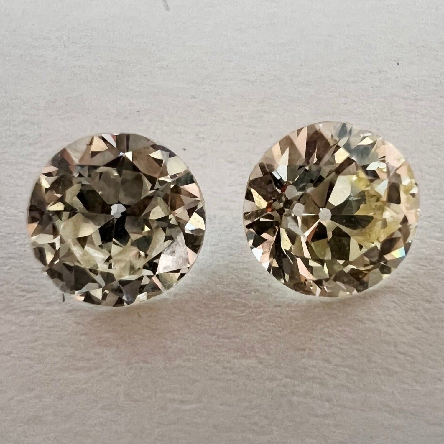 1CTW Old Mine Cut Diamond K/M VS1 5mm Natural Earth mined