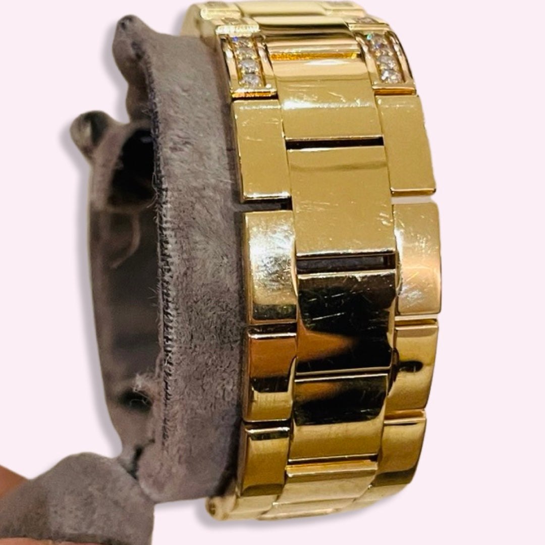 Festina Solid 18K Yellow Gold and Diamond Watch