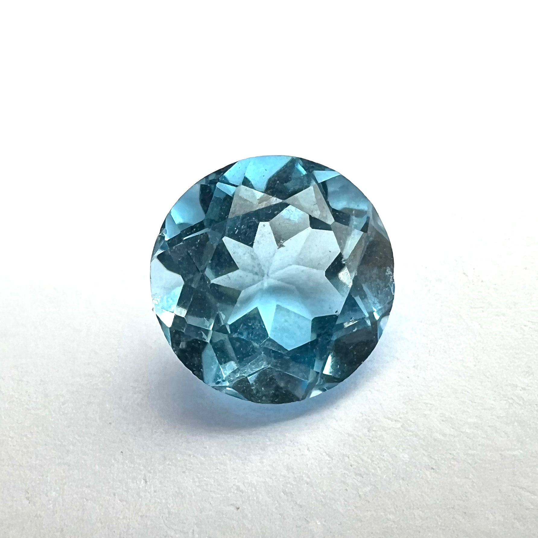 1CTW Loose Natural Round Cut Topaz cEarth mined Gemstone