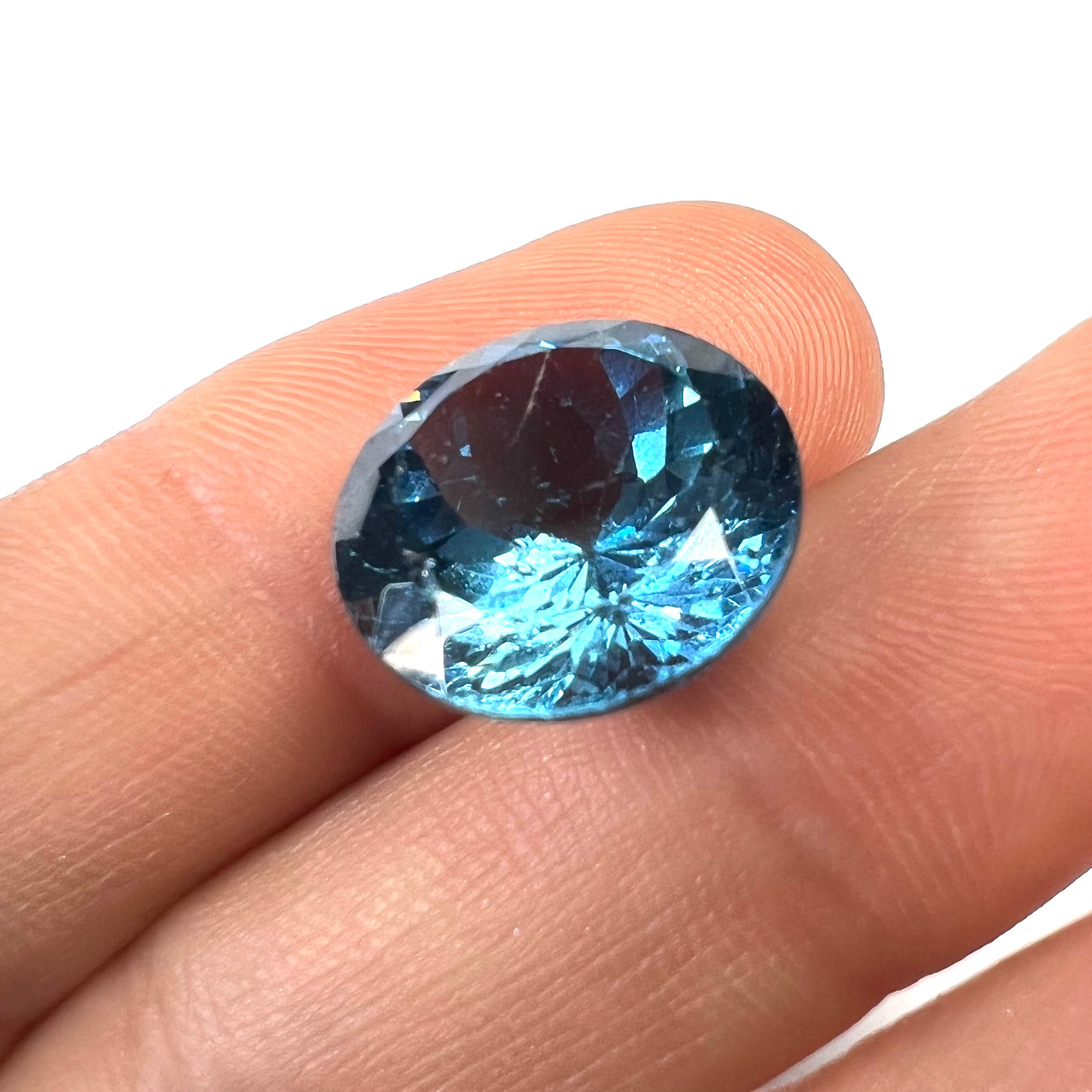 17.7CTW Loose Natural Round Cut Topaz 15.06x9.55mm Earth mined Gemstone