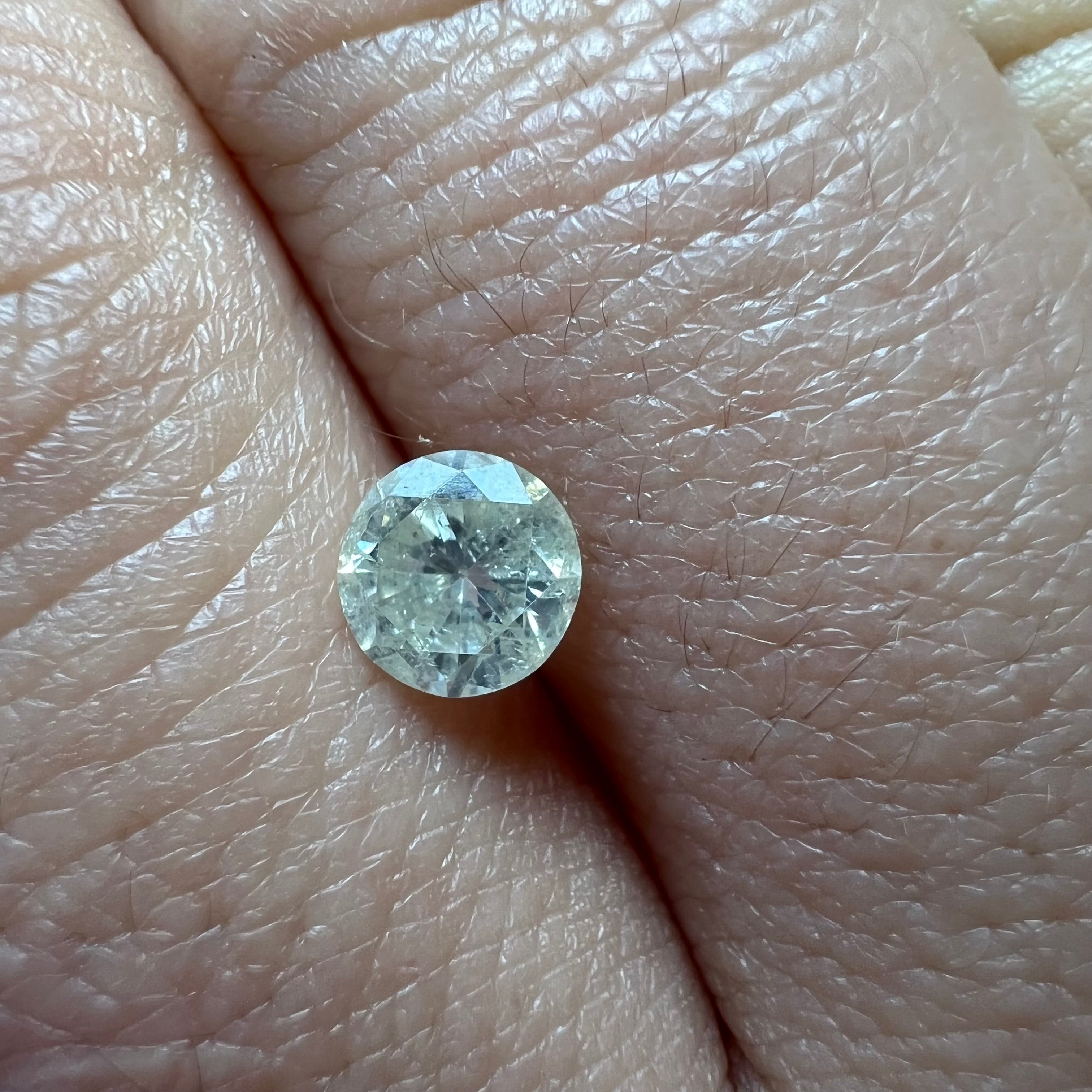 .61CT Brilliant Round Diamond L-I1 5.33x3.27mm Natural Earth mined