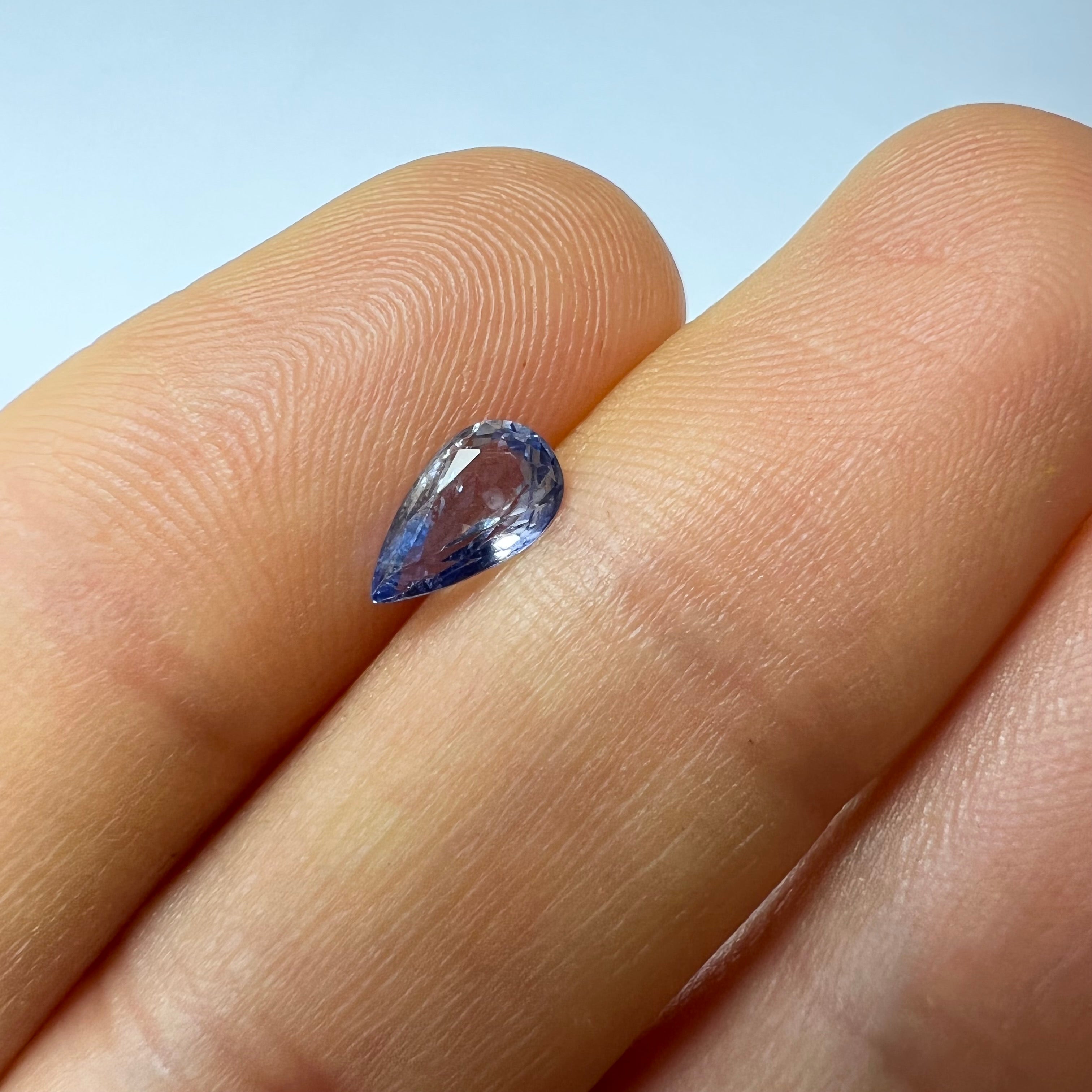 .91CTW Loose Natural Pear Sapphire 7.90x4.53x3.12mm Earth mined Gemstone