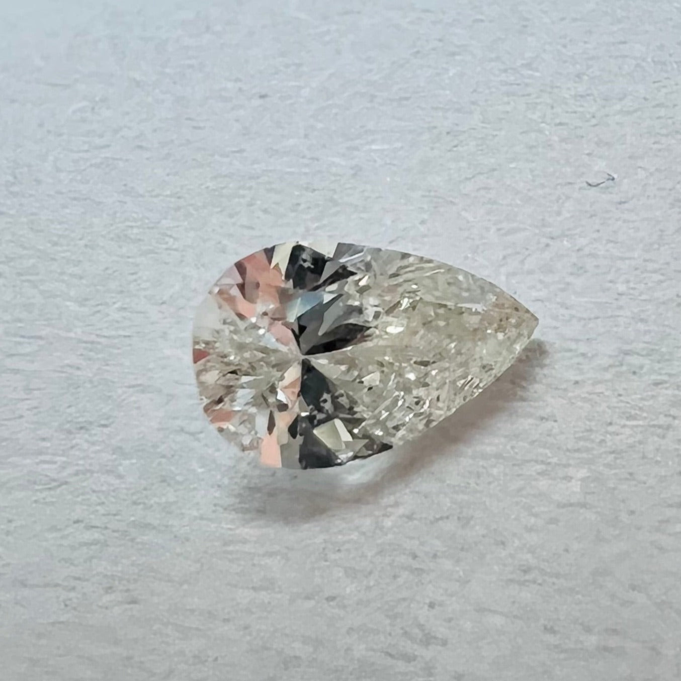 .22CT Pear Diamond J I1 5.16x3.31x2.07mm Natural Earth mined