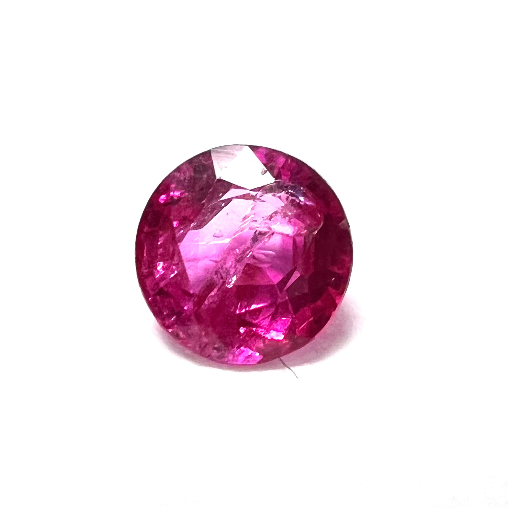 .47CT Loose Natural Round Ruby 4.5x2mm Earth mined Gemstone