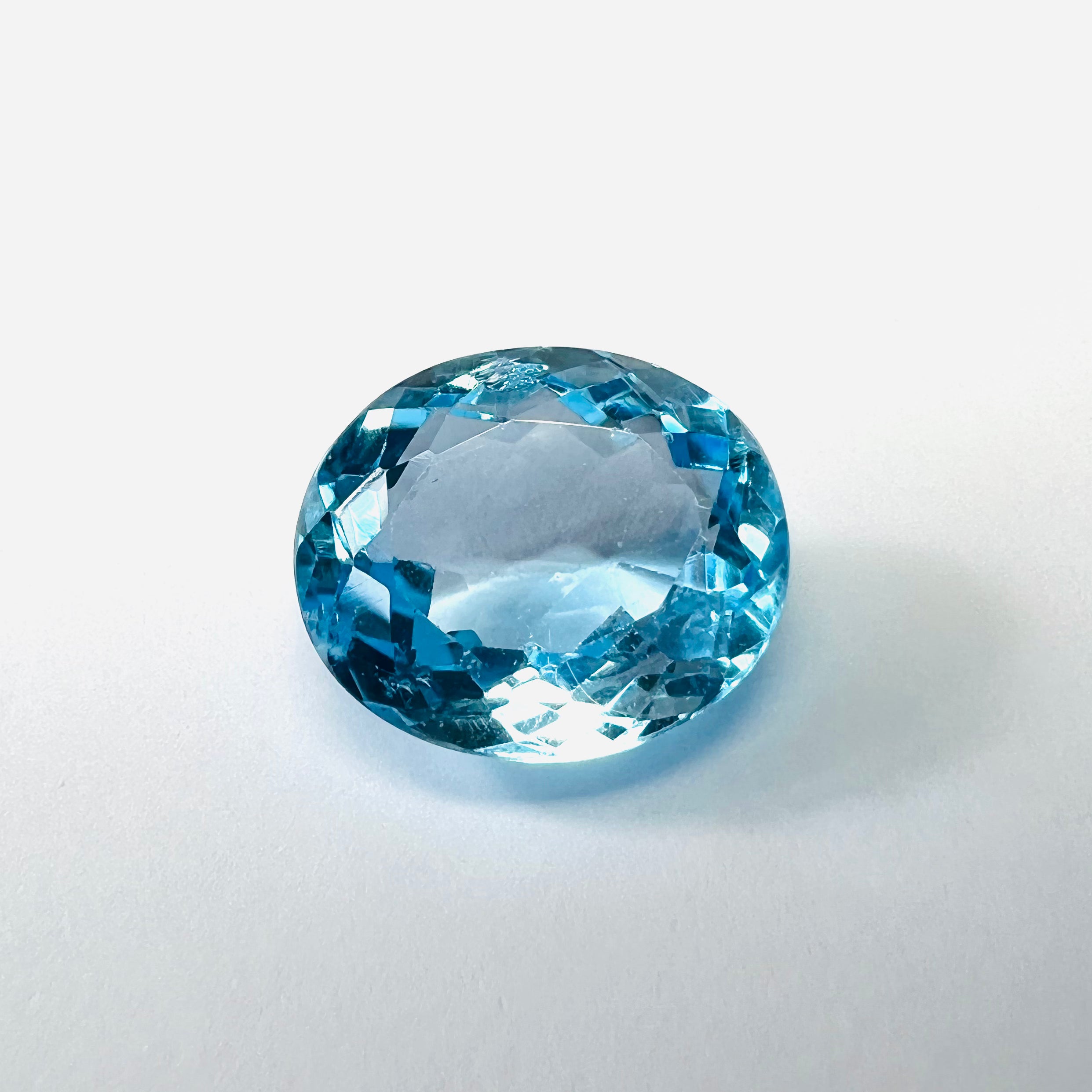 10.69CTW Loose Natural Oval Cut Topaz 14.3x12.1x7.2mm Earth mined Gemstone