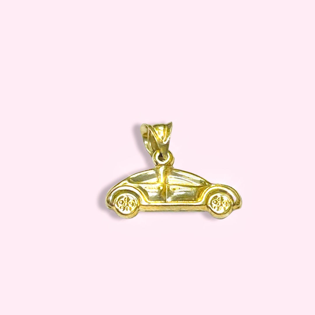 10K Yellow Gold Volkswagen Car Pendant Charm