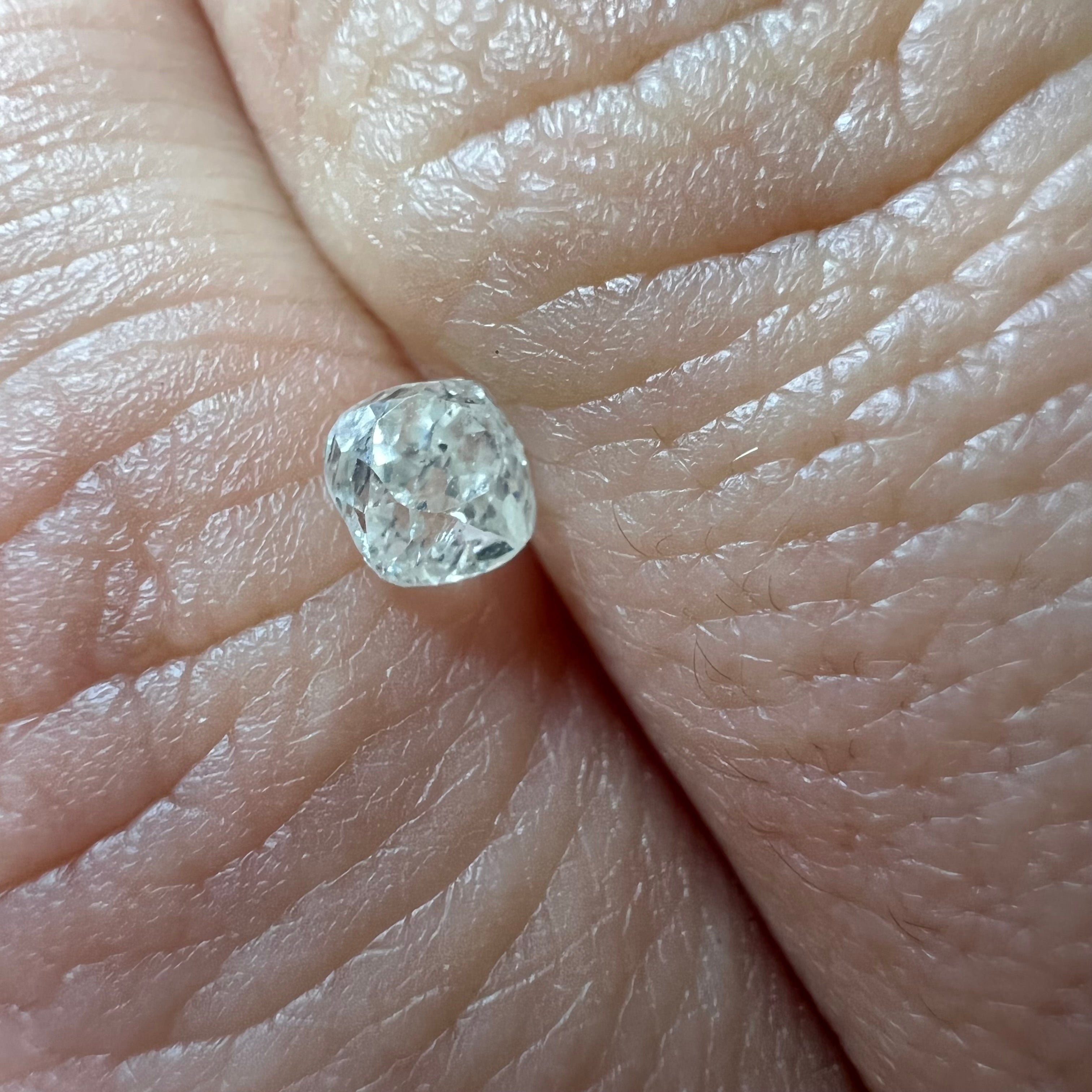 .41CT Old Mine Cushion Cut Diamond K I2 4.01x4.13x3.04mm Natural Earth mined