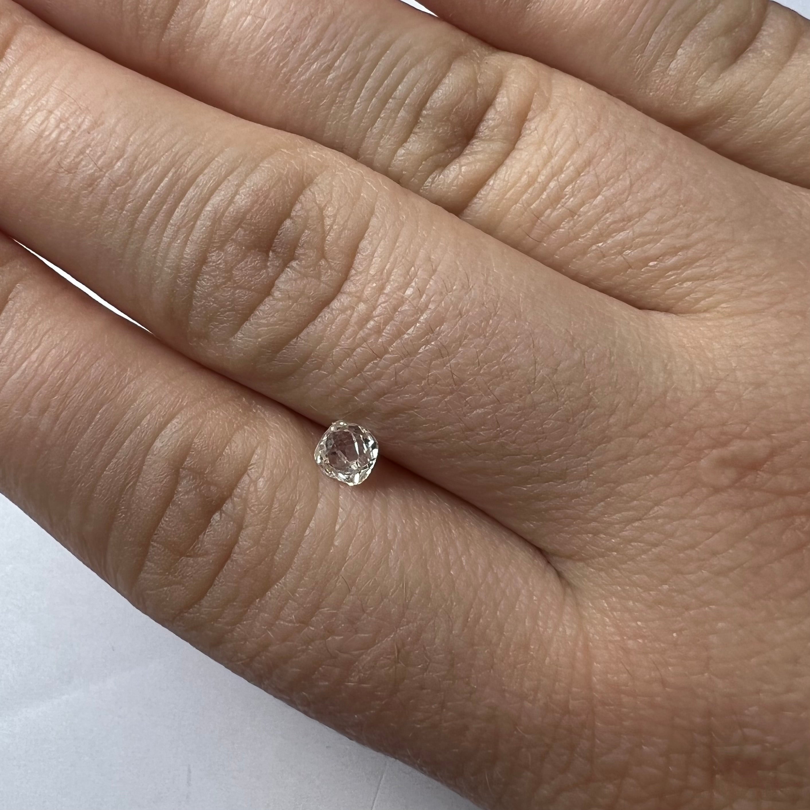 .43 CT Old Mine Cut Diamond K I1 4.34x4.51x2.37mm Natural Earth mined