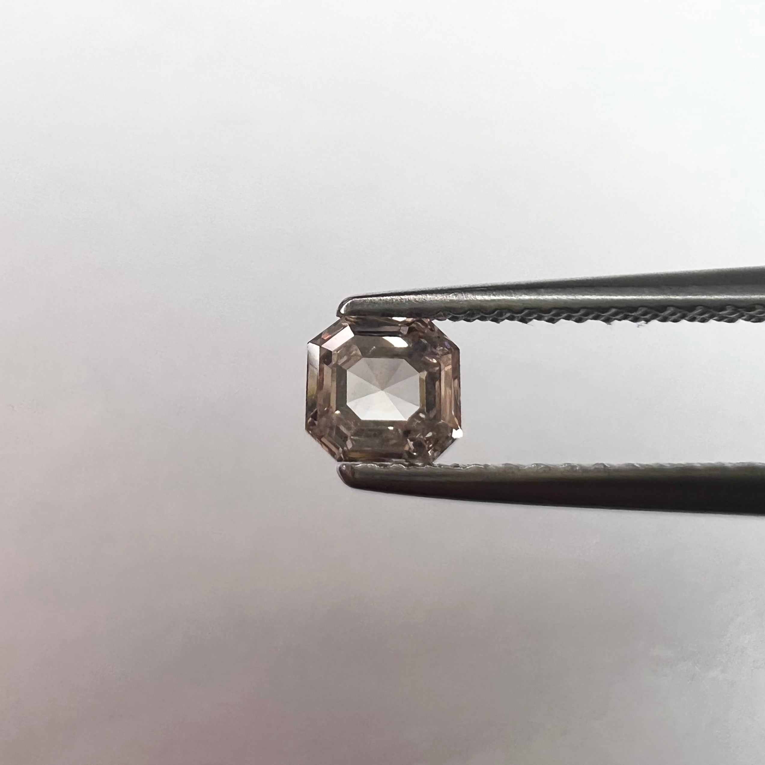 .42CT Cut Cornered Rectangular Step Cut Diamond Light Pink I1 4.62x4.22x2.17mm Natural Earth mined