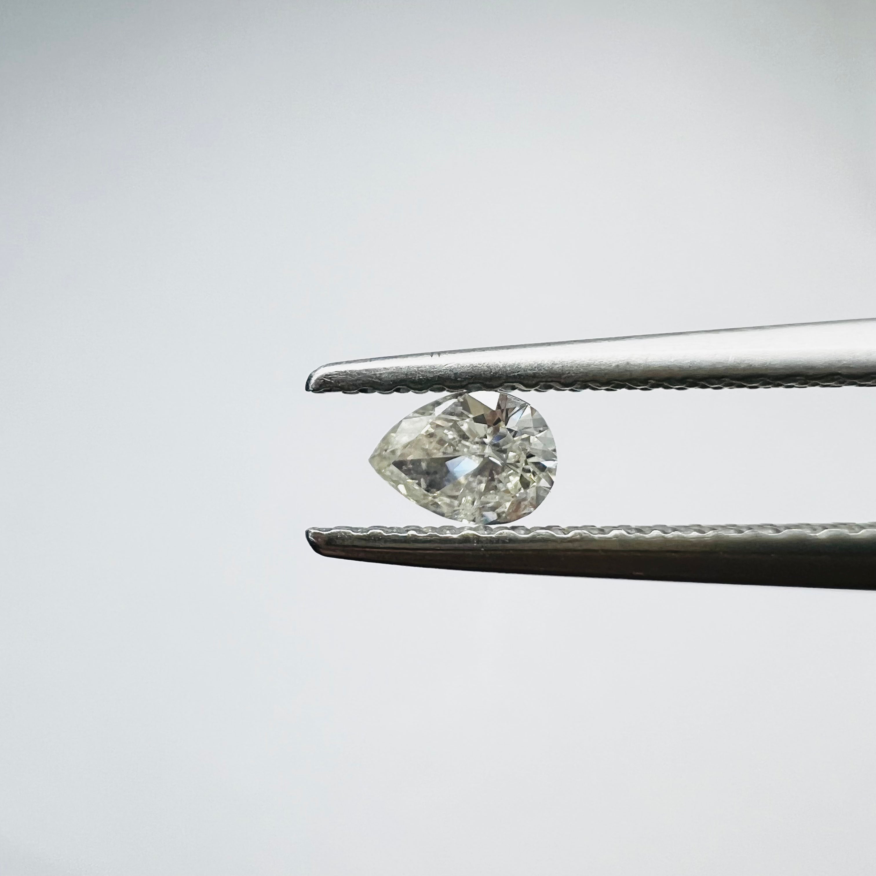 .19CT Pear Brilliant Diamond J VS2 4.63x3.37x1.85mm Natural Earth mined