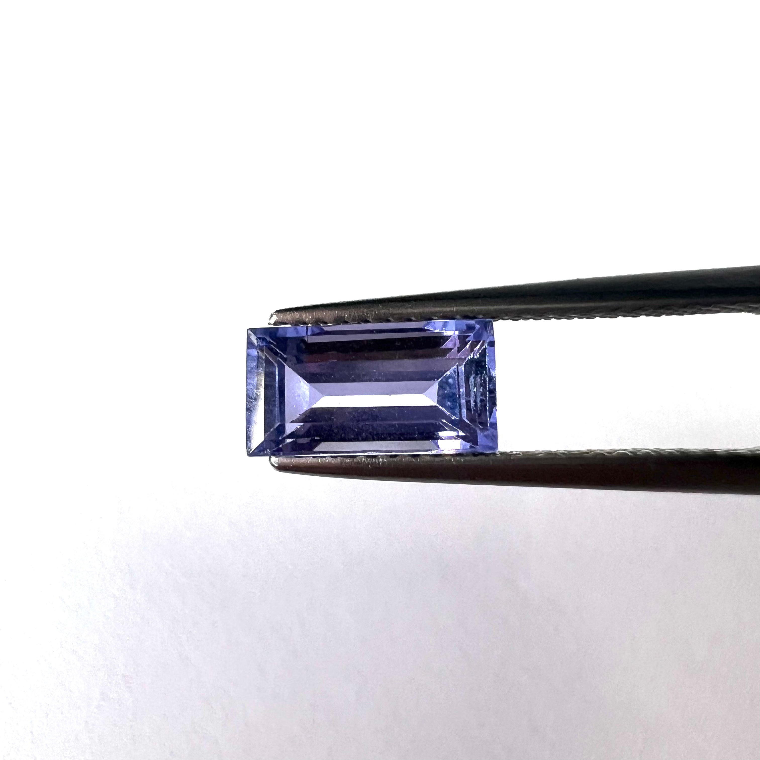 2.44CTW Loose Natural Baguette Cut Tanzanite 9.95x5.21x4.56mm Earth mined Gemstone