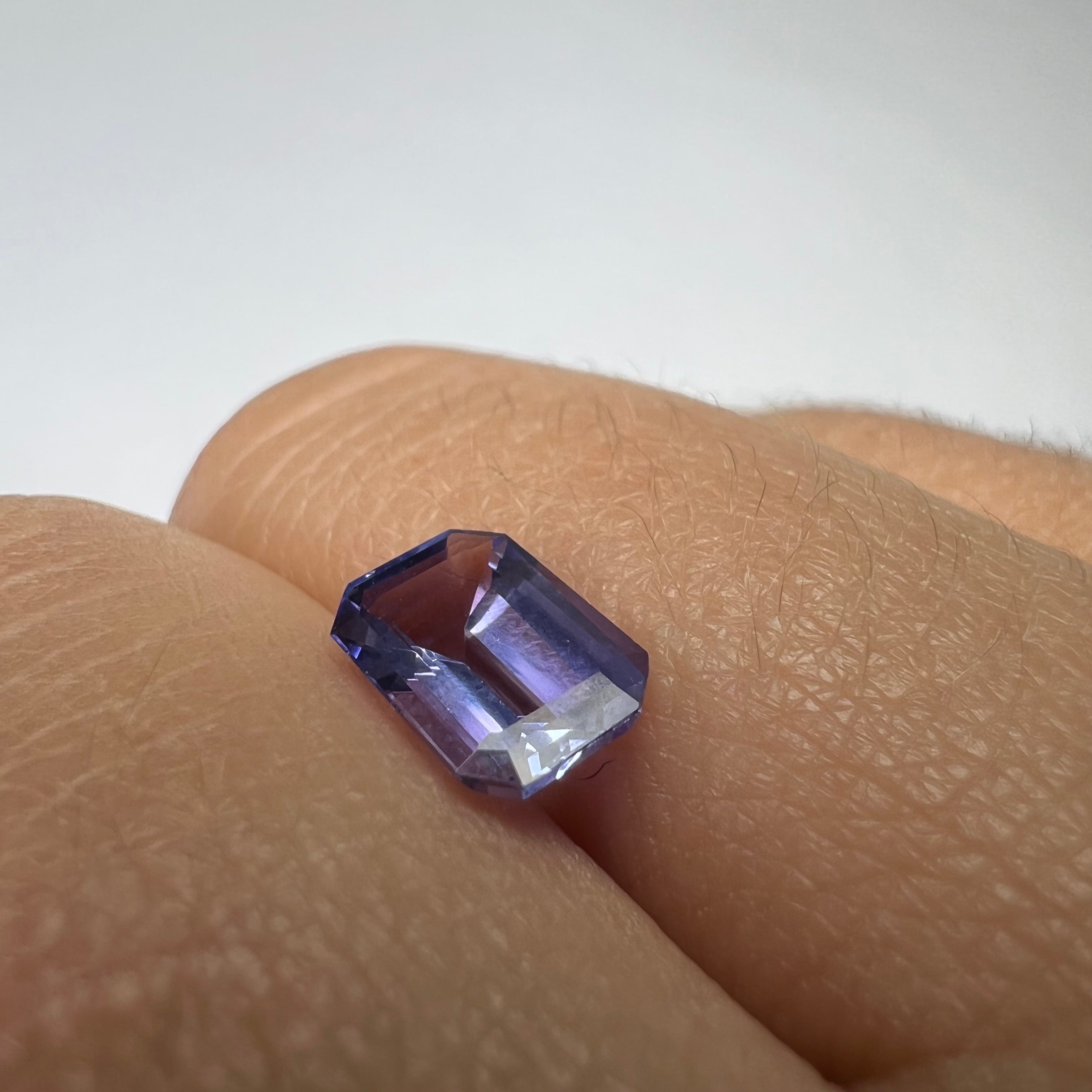 1.33CTW Loose Natural Emerald Cut Tanzanite 7.93x5.71x3.61mm Earth mined Gemstone