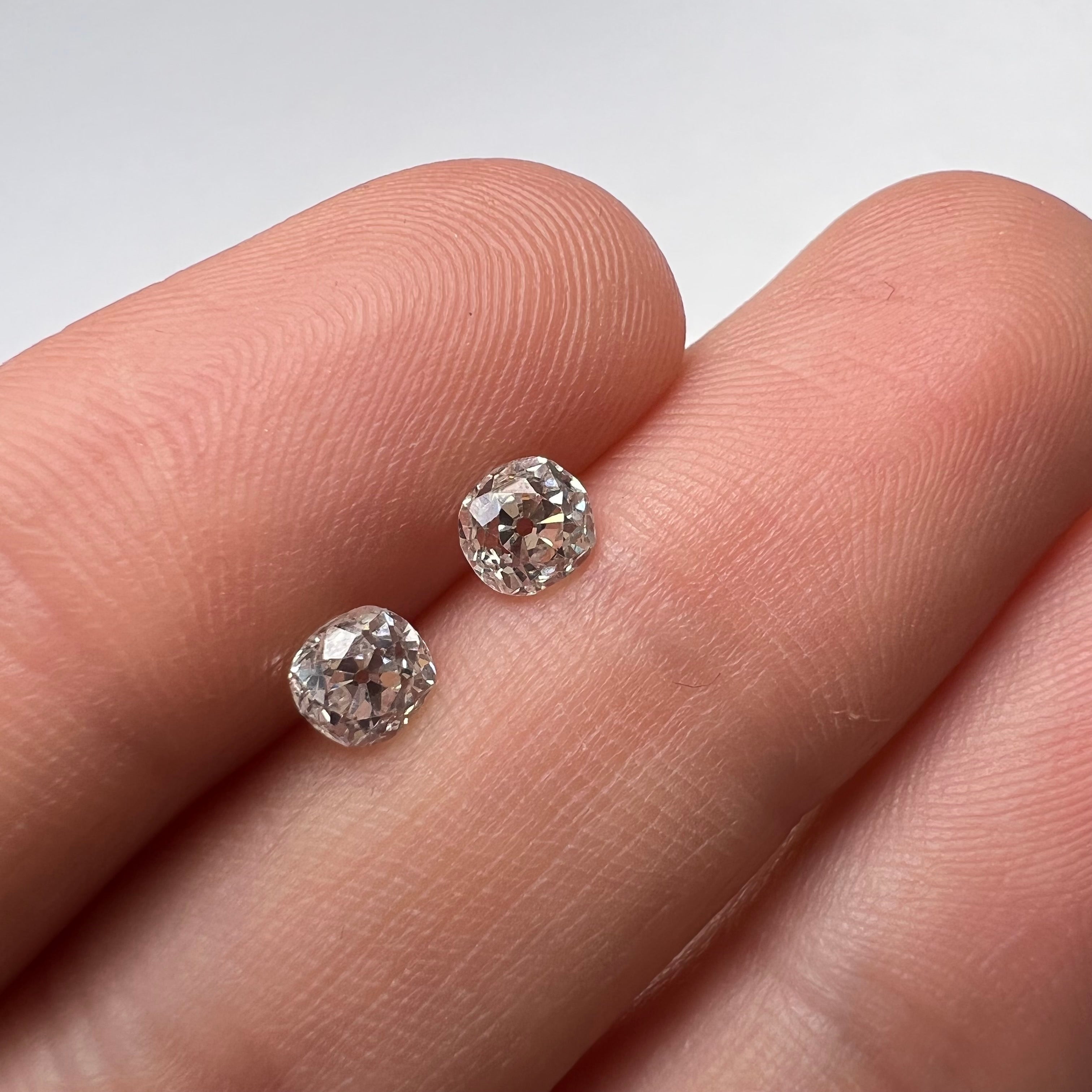 .92CT Old Mine Cut Diamond I/J VS2 4.5mm Natural Earth mined