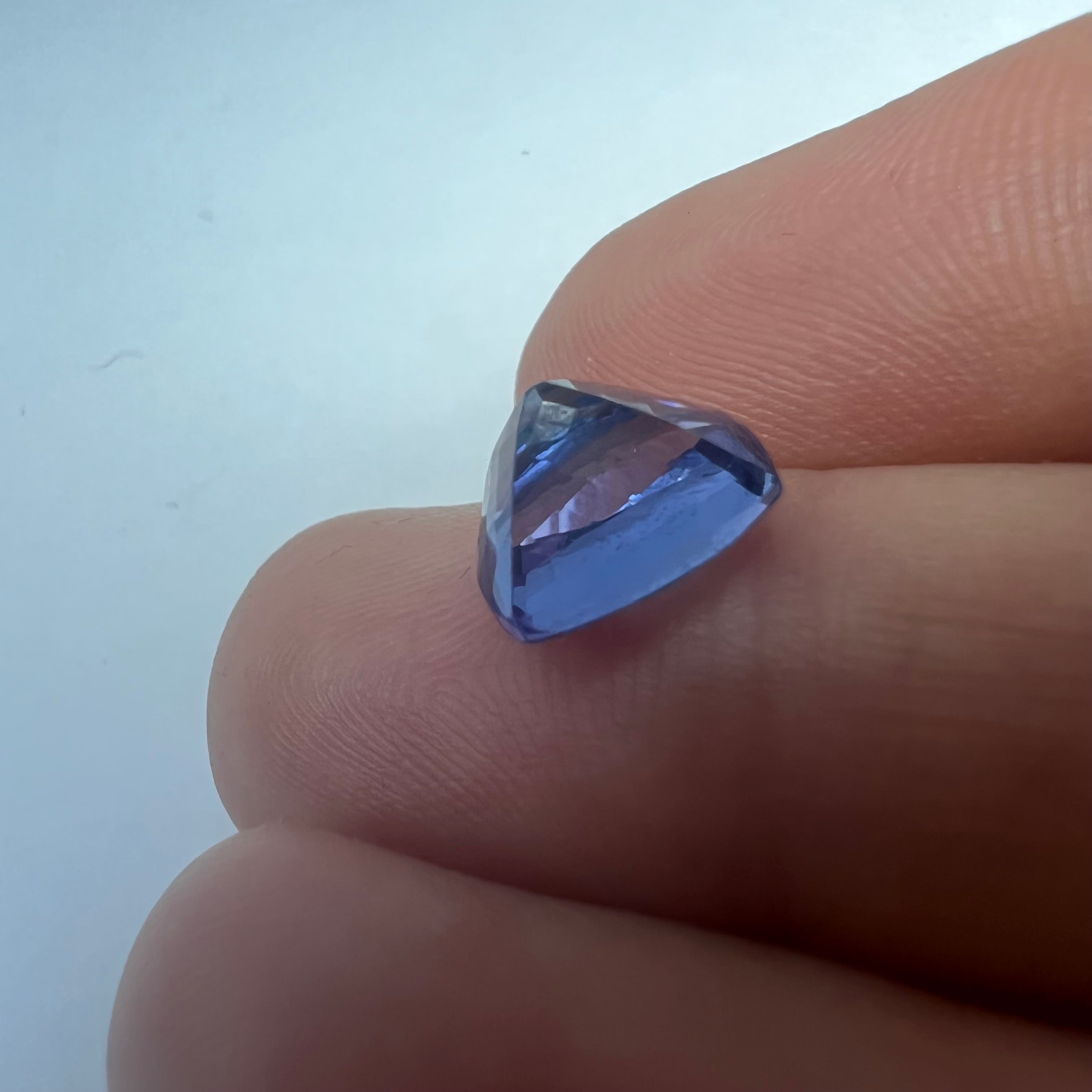 3.78CTW Loose Natural Brilliant Cut Tanzanite 9.71x7.43mm Earth mined Gemstone
