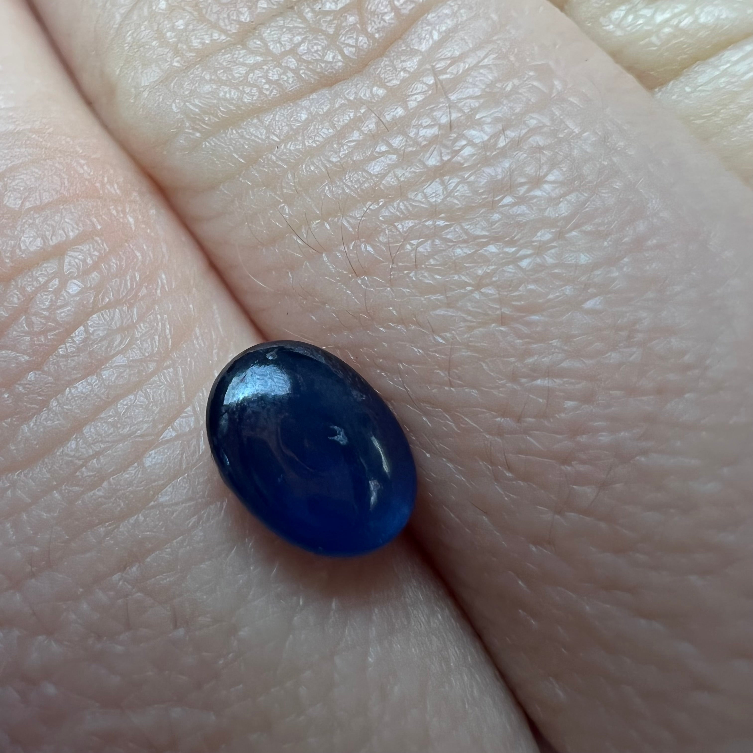 1.87CTW Loose Natural Cabochon Sapphire 7.82x6.07x3.59mm Earth mined Gemstone