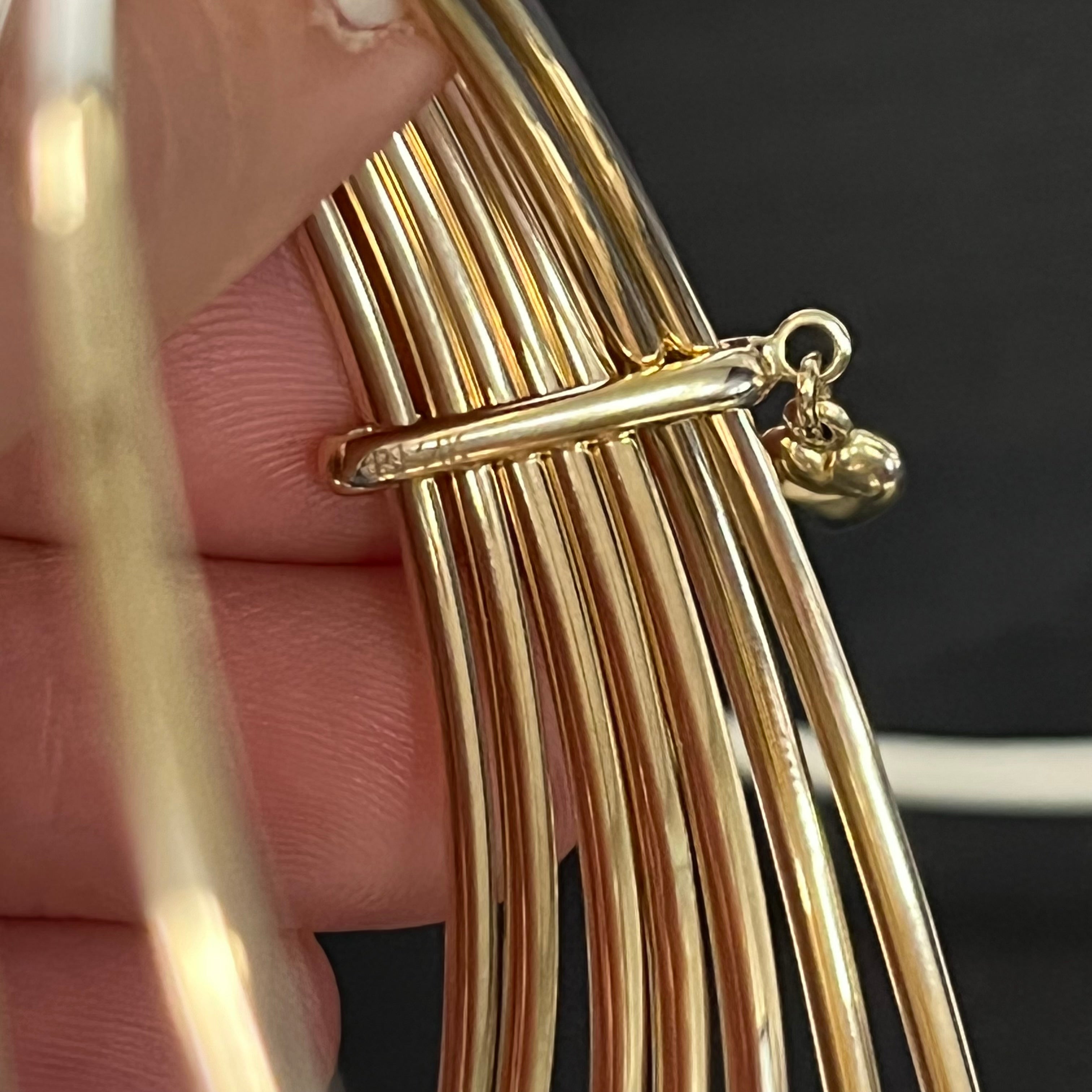 Seven Bangle Semanario Bracelet 14K yellow gold