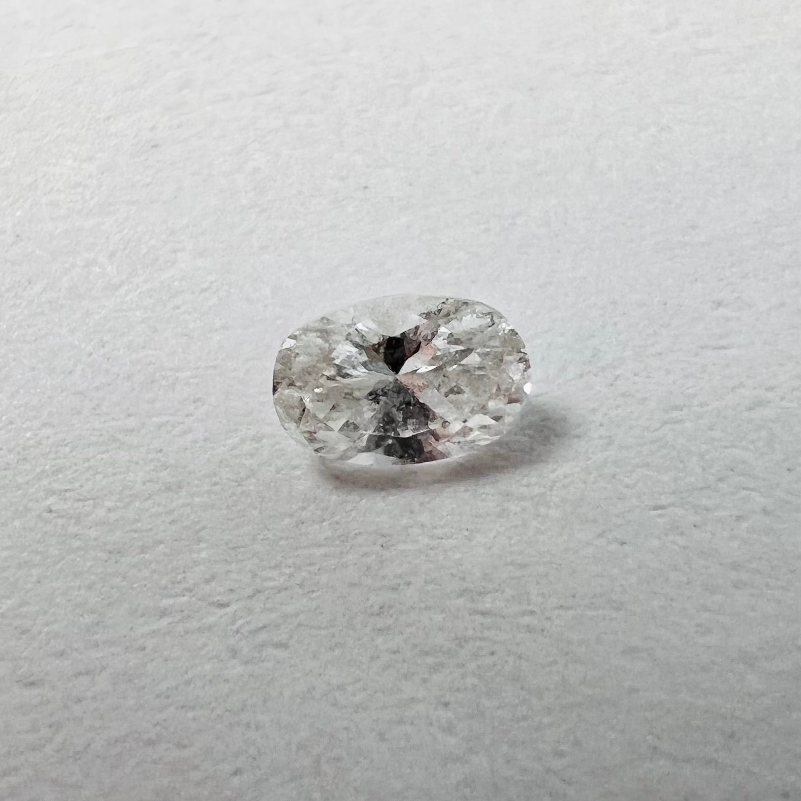.09CT Oval Diamond H VS2 3.41x2.41x1.54mm Natural Earth mine