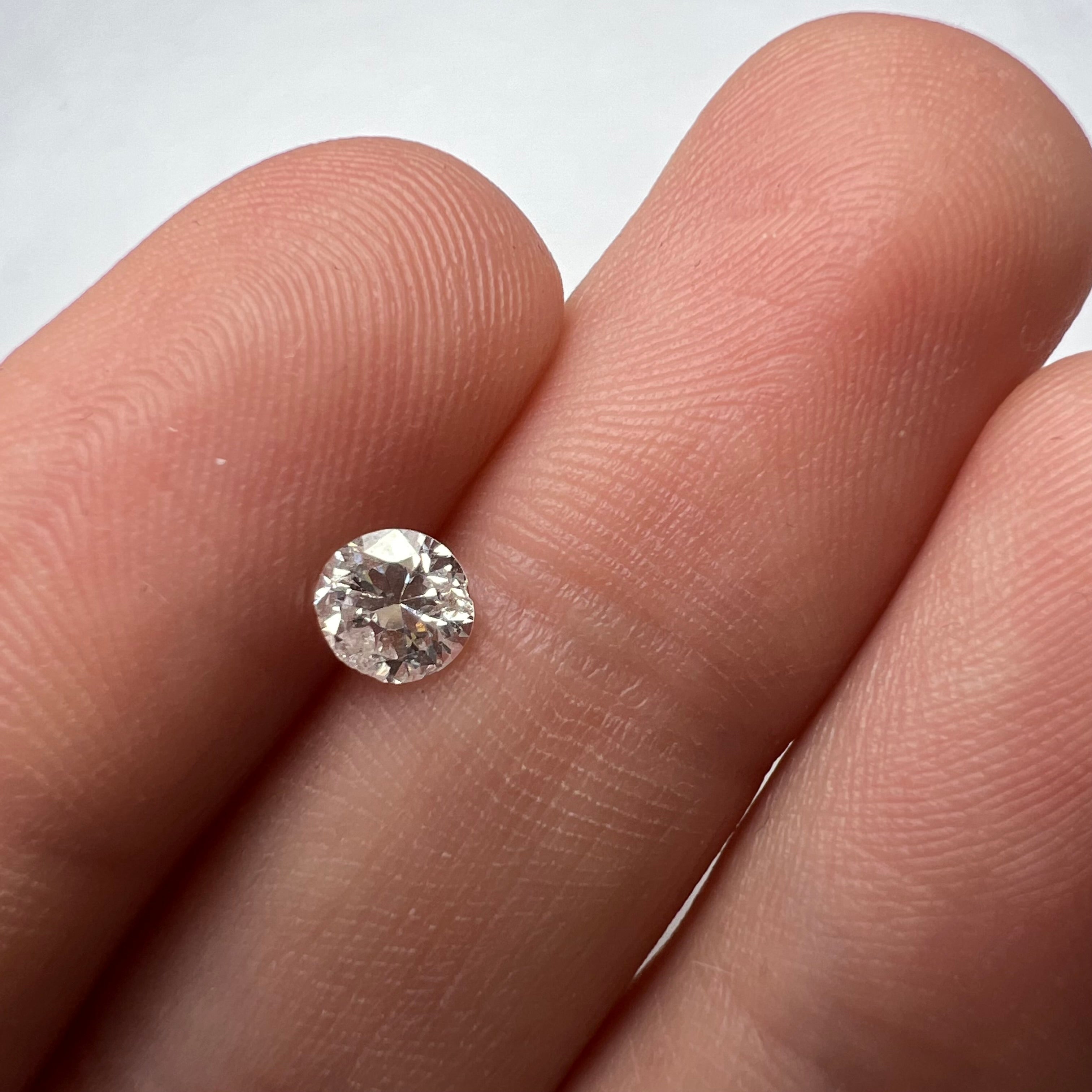 .46CT Old Mine Cut Diamond H I1 4.85x3.07mm Natural Earth mined