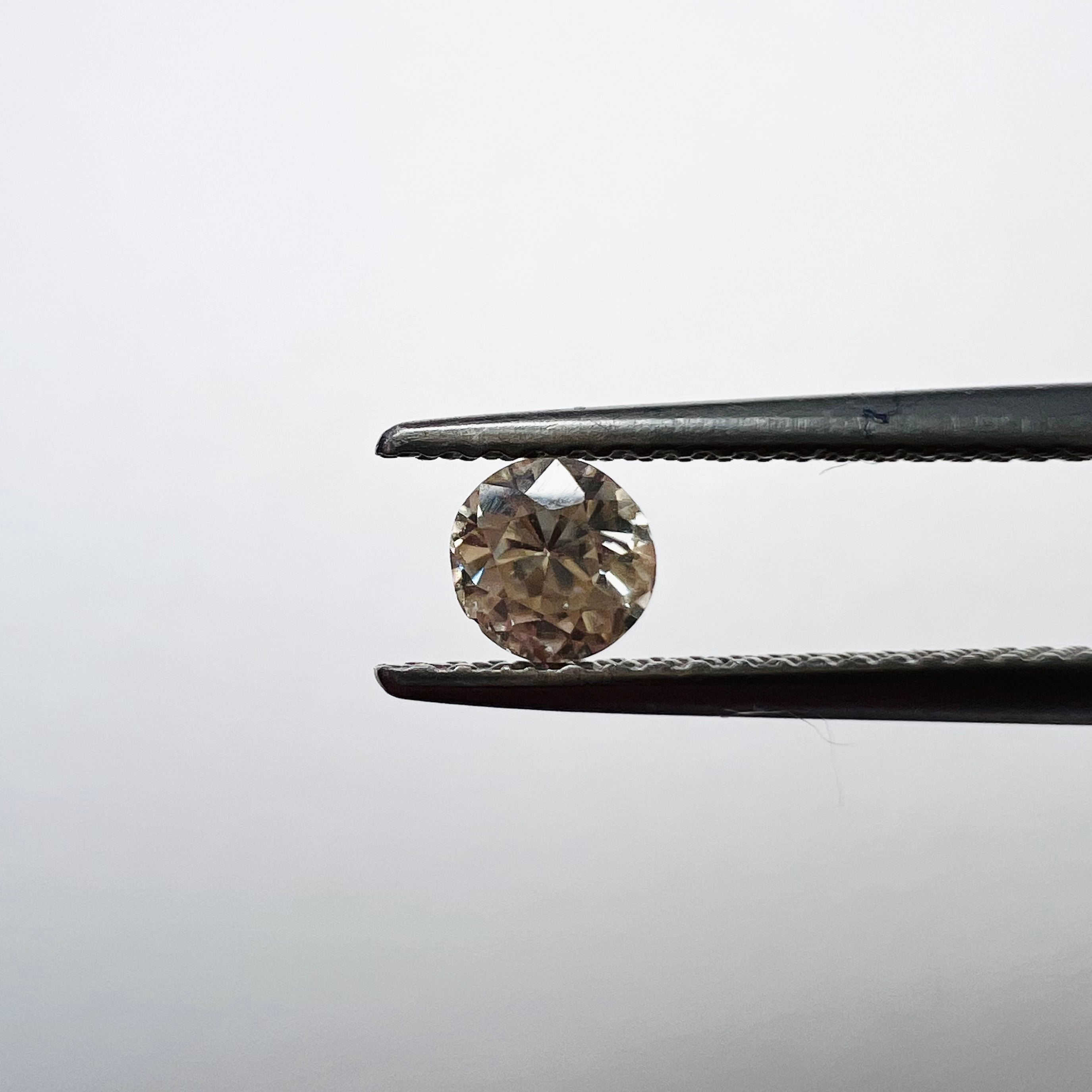 .33CT Brilliant Cut Diamond Champagne SI2/I1 4.18x2.93mm Natural Earth mined