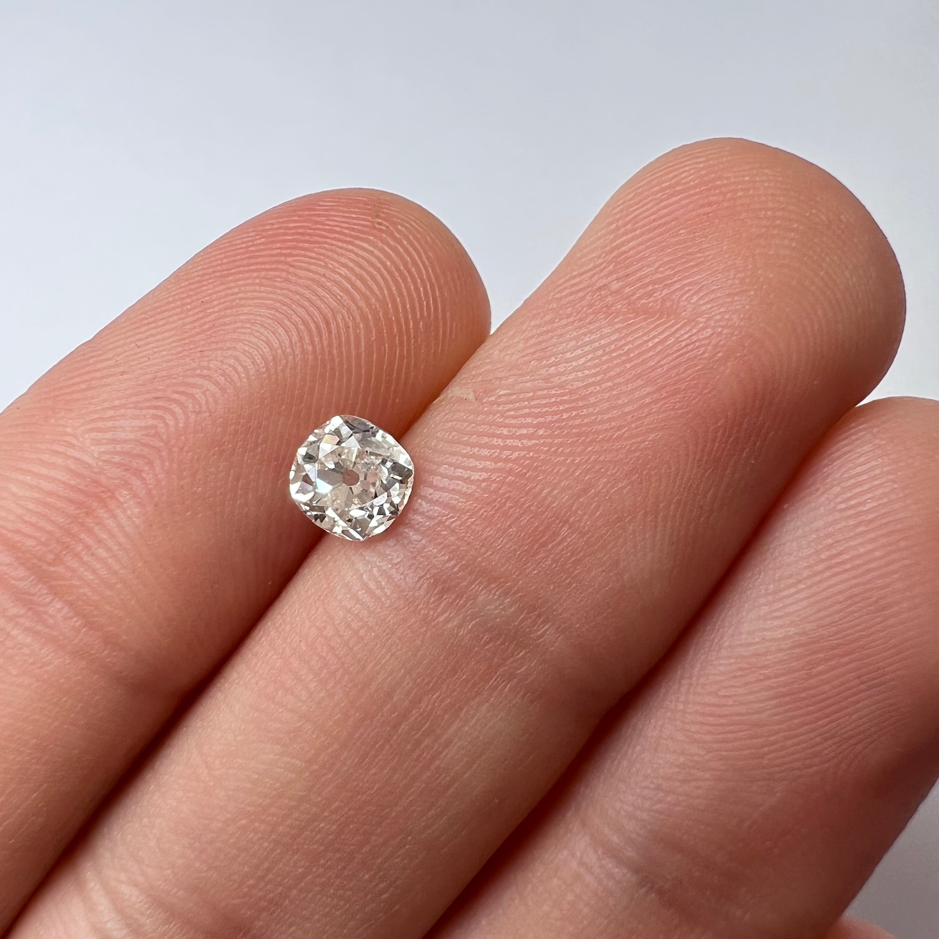 .68CT Old Mine Brilliant Cut Diamond H I1 5.25x5.08x3.40mm Natural Earth mined