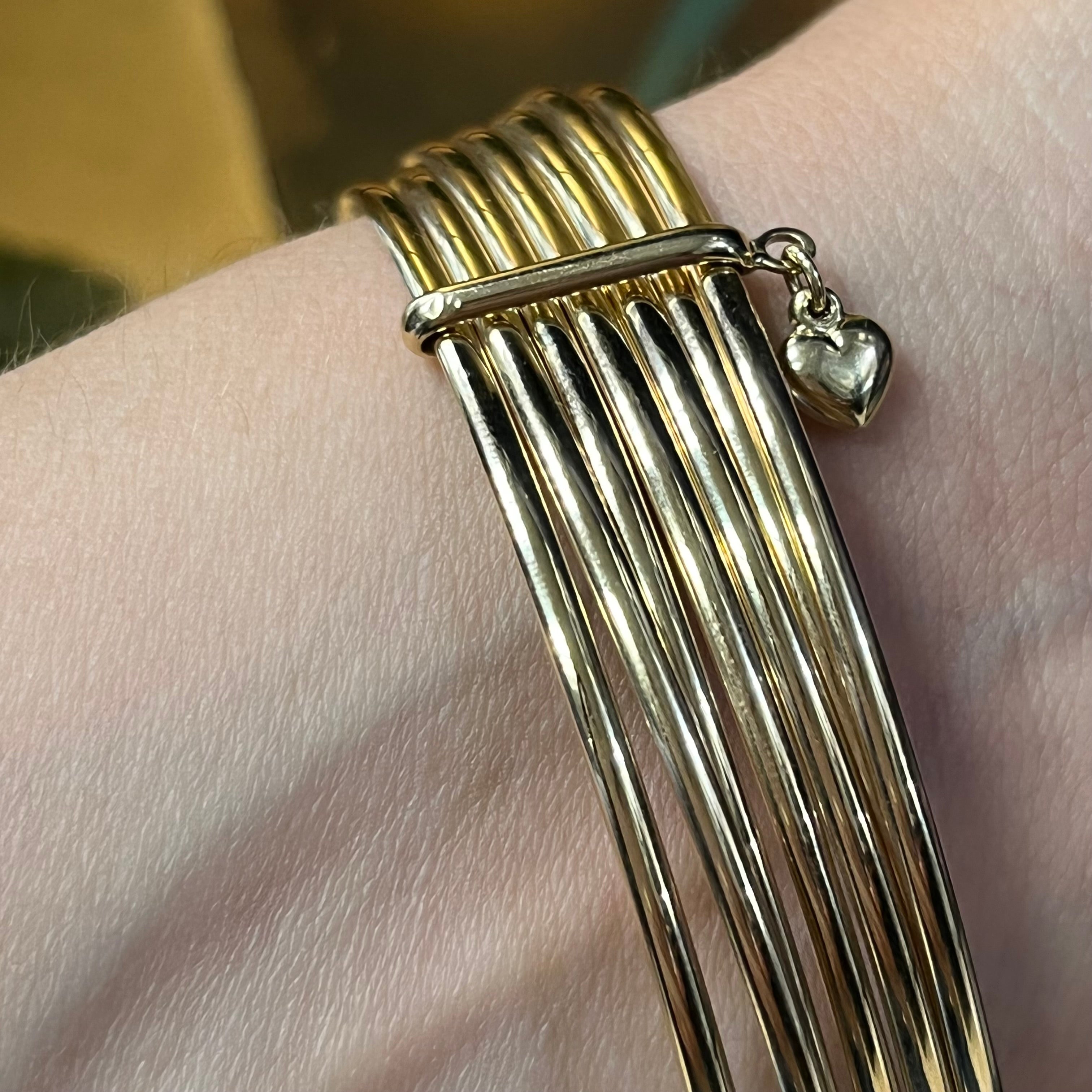 Seven Bangle Semanario Bracelet 14K yellow gold