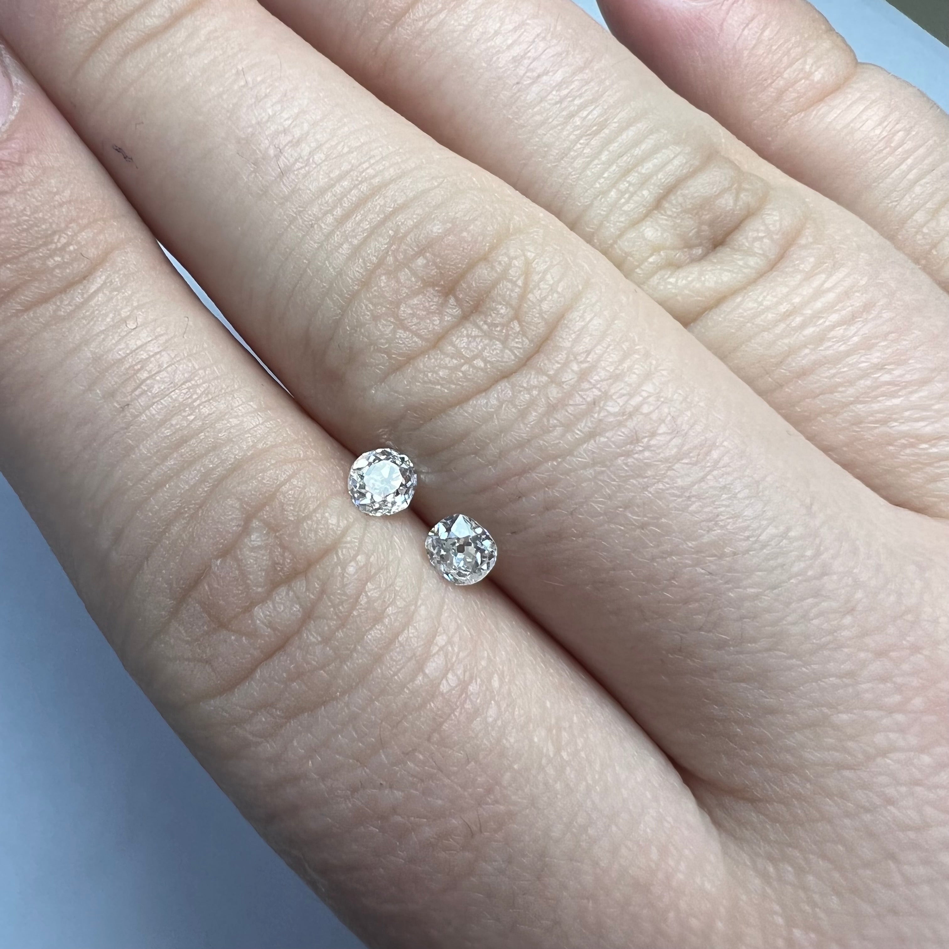 .58CTW Old Mine Cut Diamond I VS1 4mm Natural Earth mined