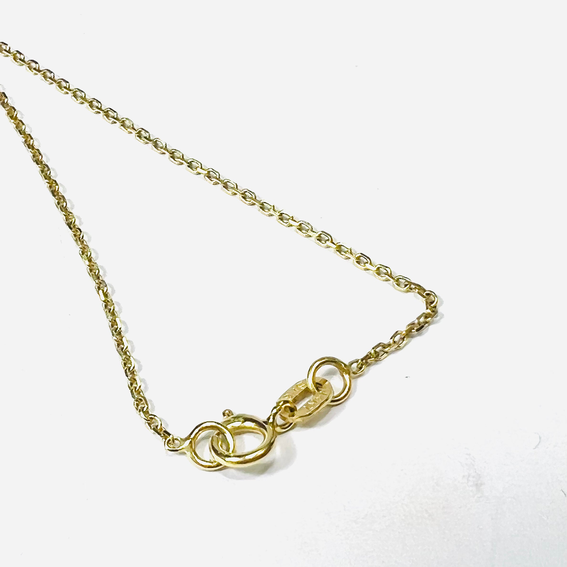 Emerald and Diamond 16" 14K Yellow Gold Cable Chain Necklace