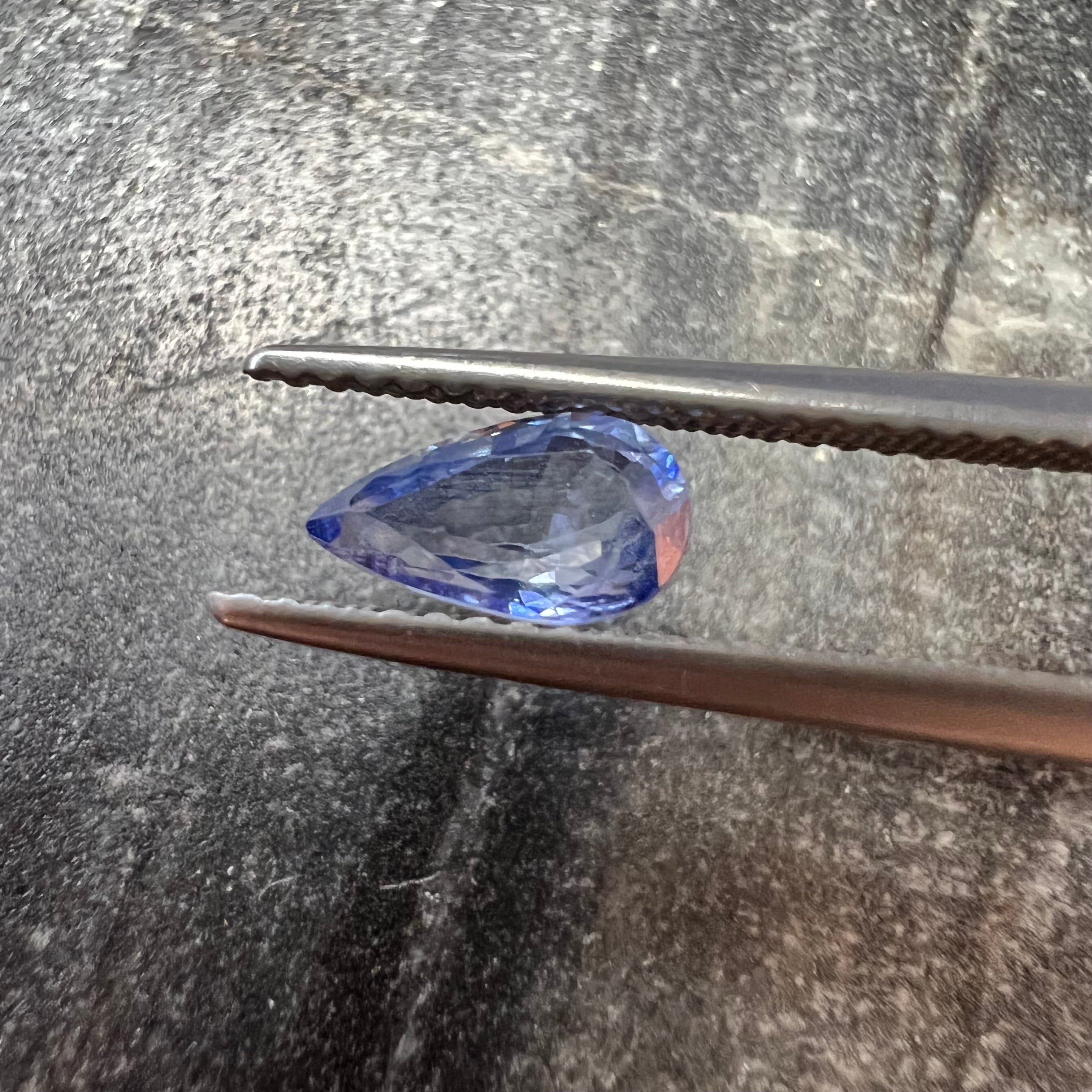 .91CTW Loose Natural Pear Sapphire 7.90x4.53x3.12mm Earth mined Gemstone