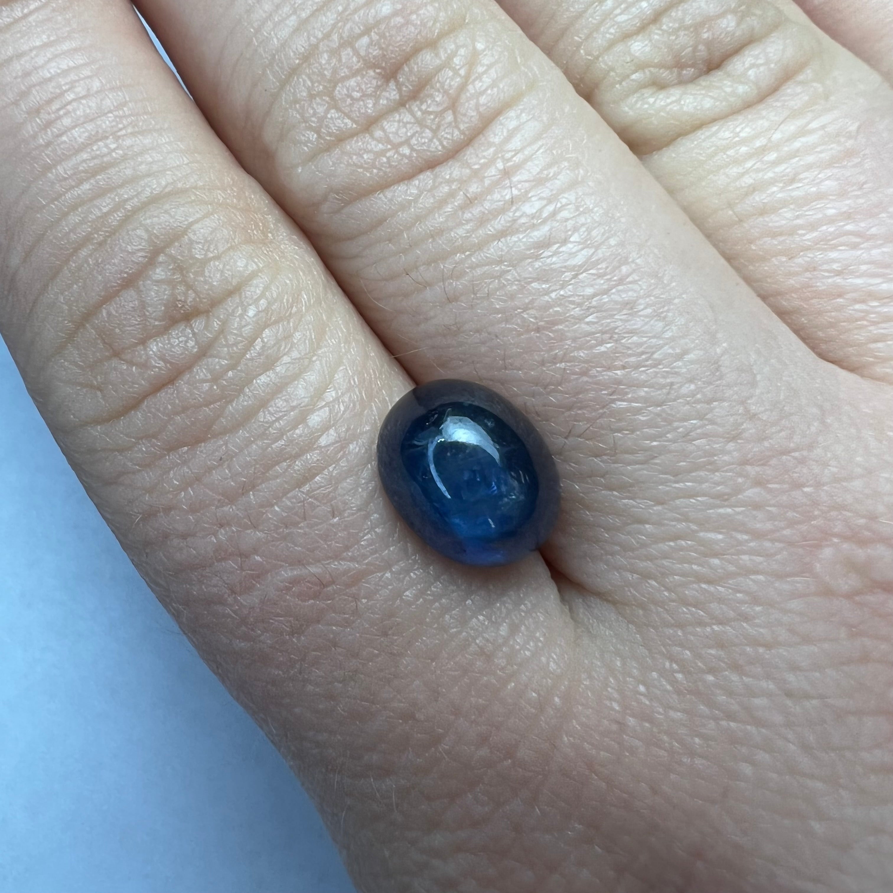 6.13CTW Loose Natural Cabochon Sapphire 10.57x8.50x6.48mm Earth mined Gemstone