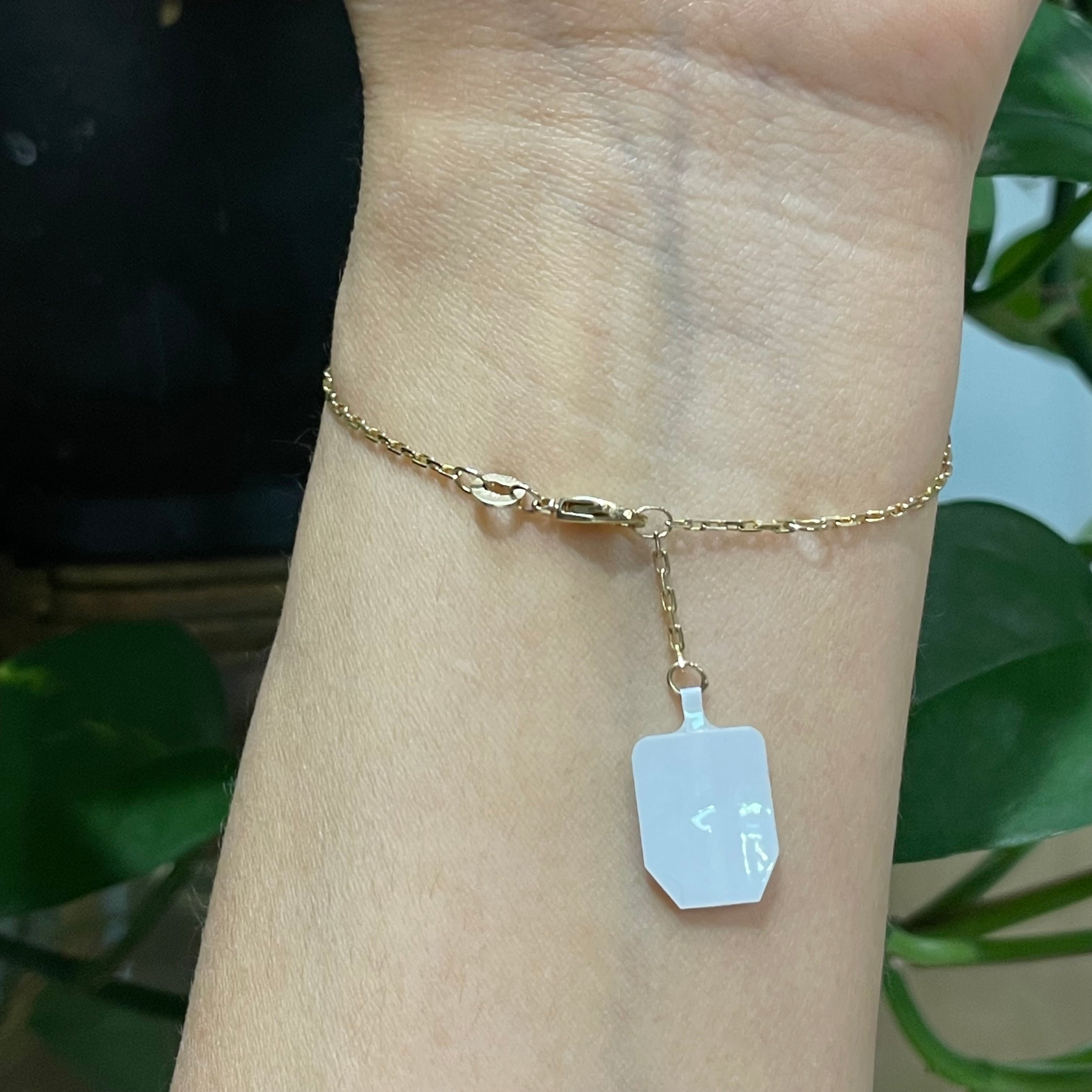 Marquise Cut Yellow Diamond Hand Chain .15CT in solid 14k Yellow Gold