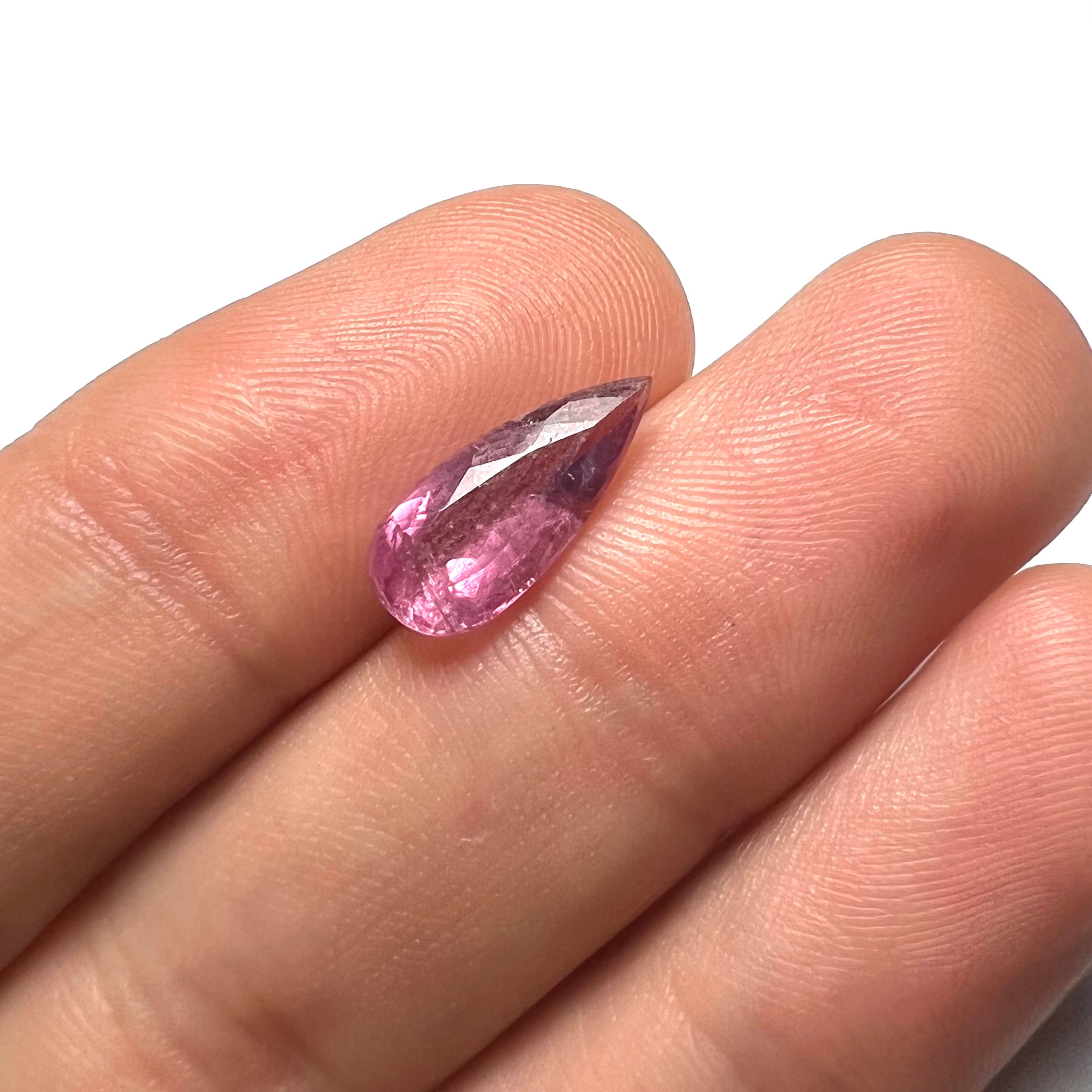 2.22CTW Natural Pear Cut Tourmaline 14x6x4mm Earth mined Gemstone