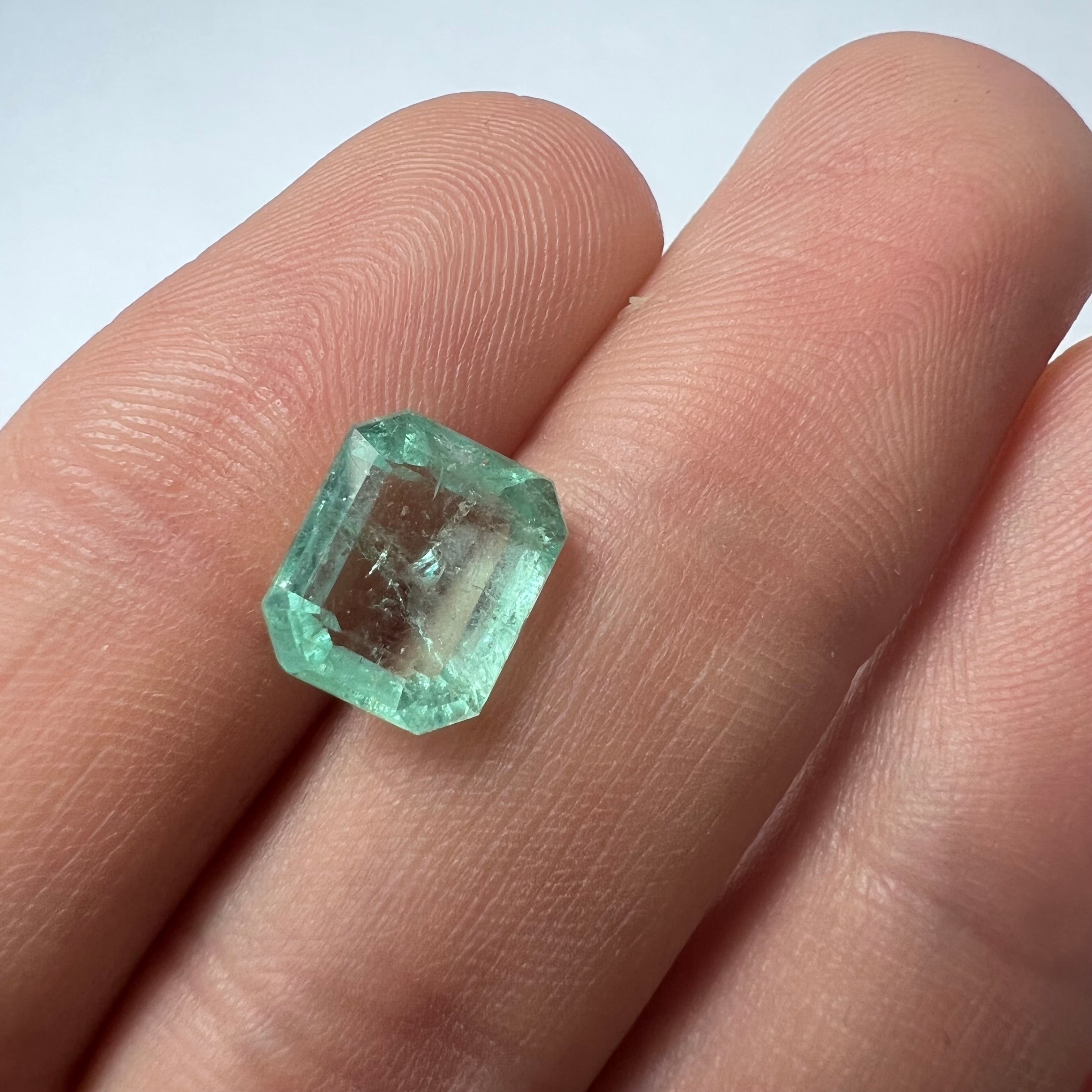 2.94CT Natural Colombian Emerald Rectangle Cut 9.86x8.21x4.69mm