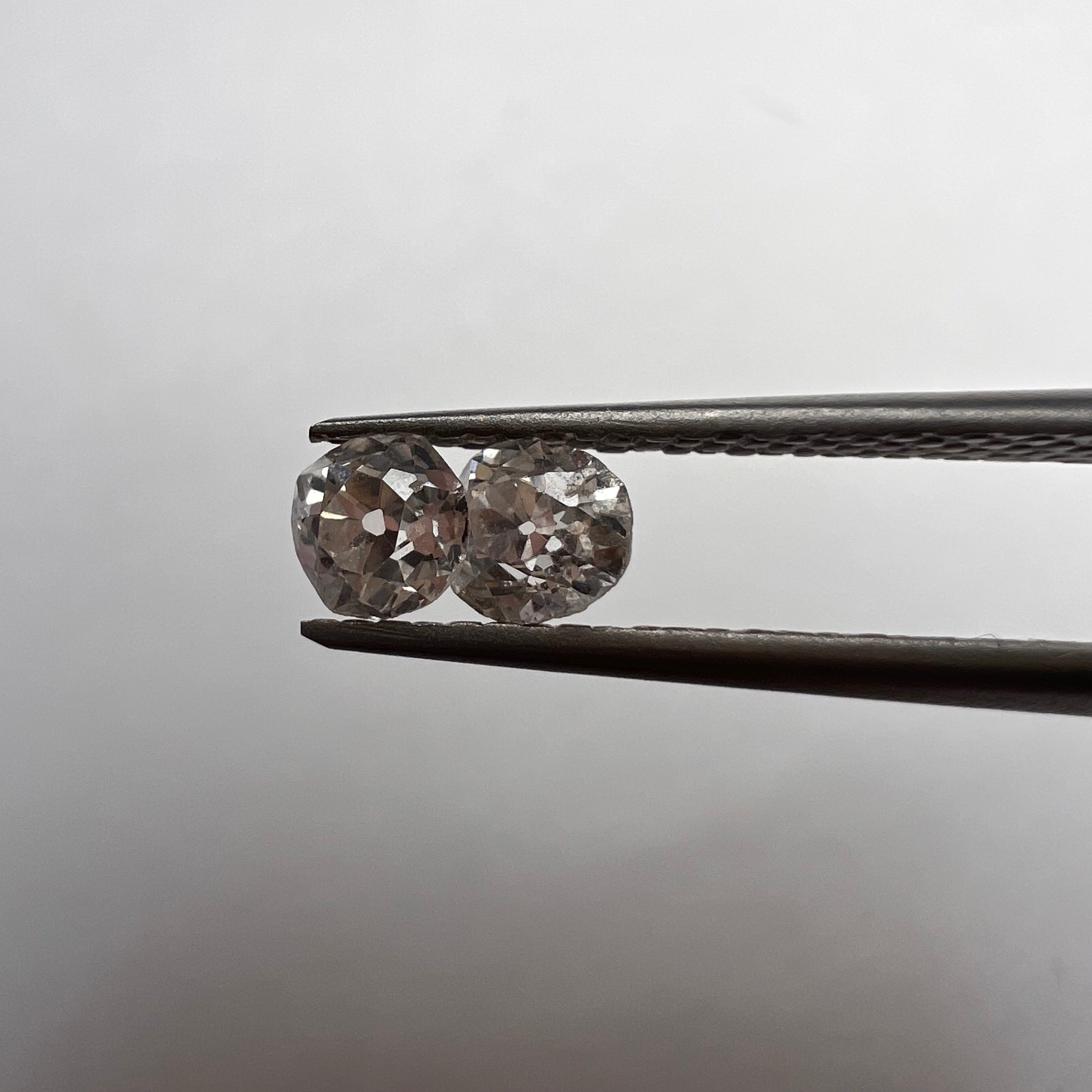 .44ctw Old Mine Cut Diamond K SI1 3.60mm Natural Earth mined