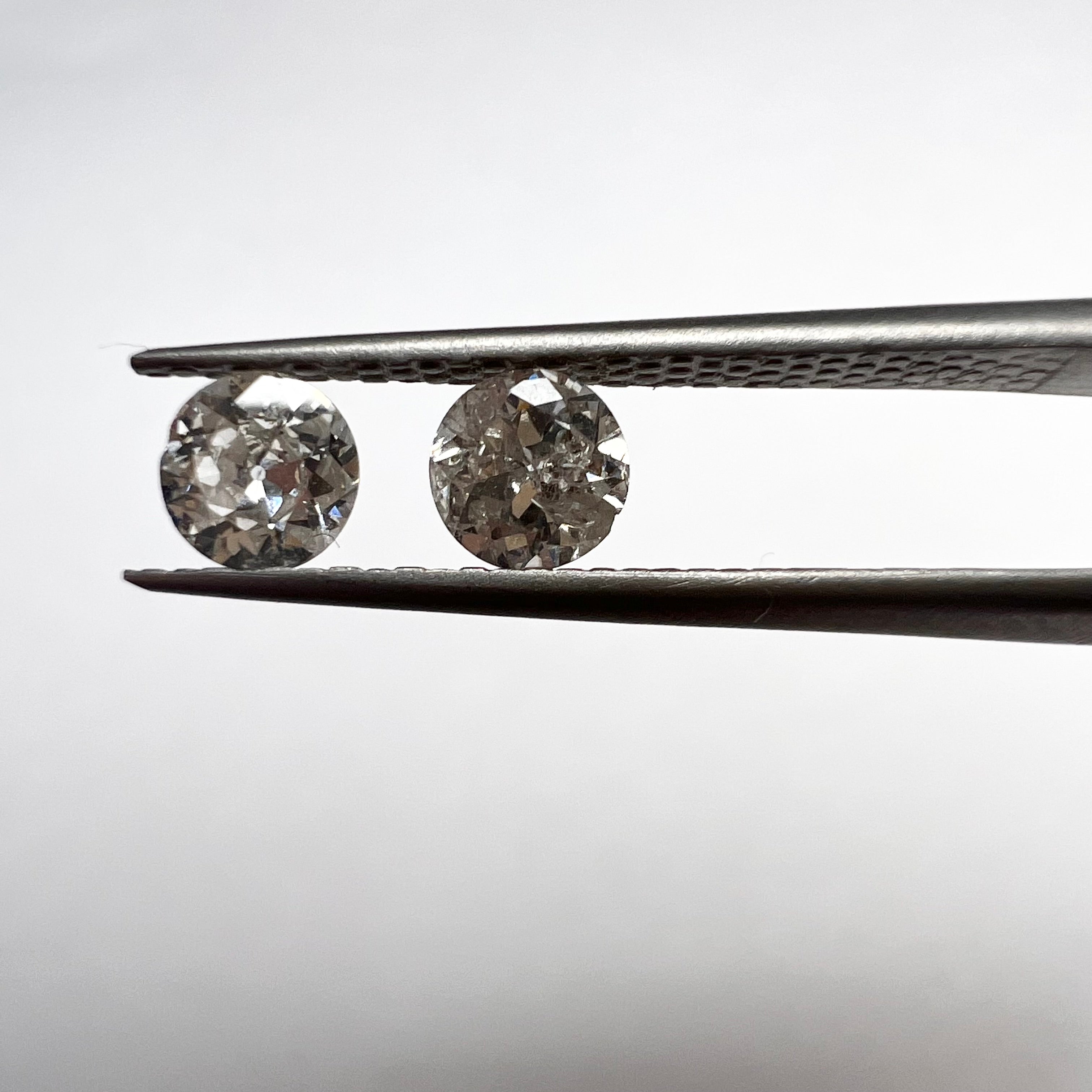 .58CTW Old Mine Cut Diamond J Color I1 4.30mm Natural Earth mined