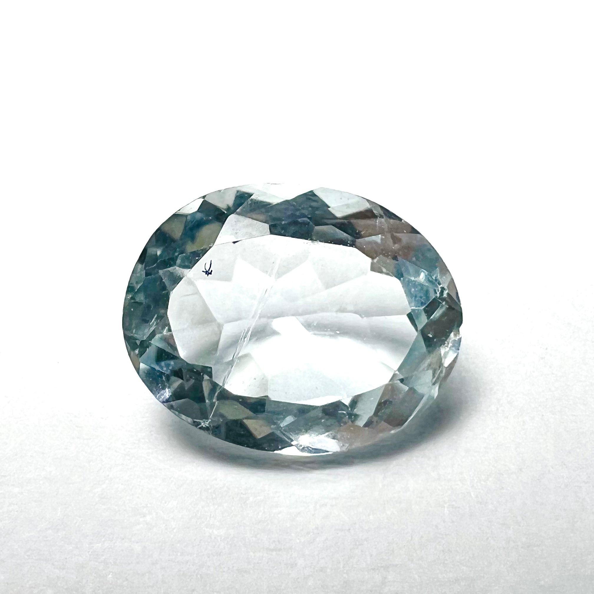 1.76CT Loose Natural Aquamarine 9x7x4mm Earth mined Gemstone
