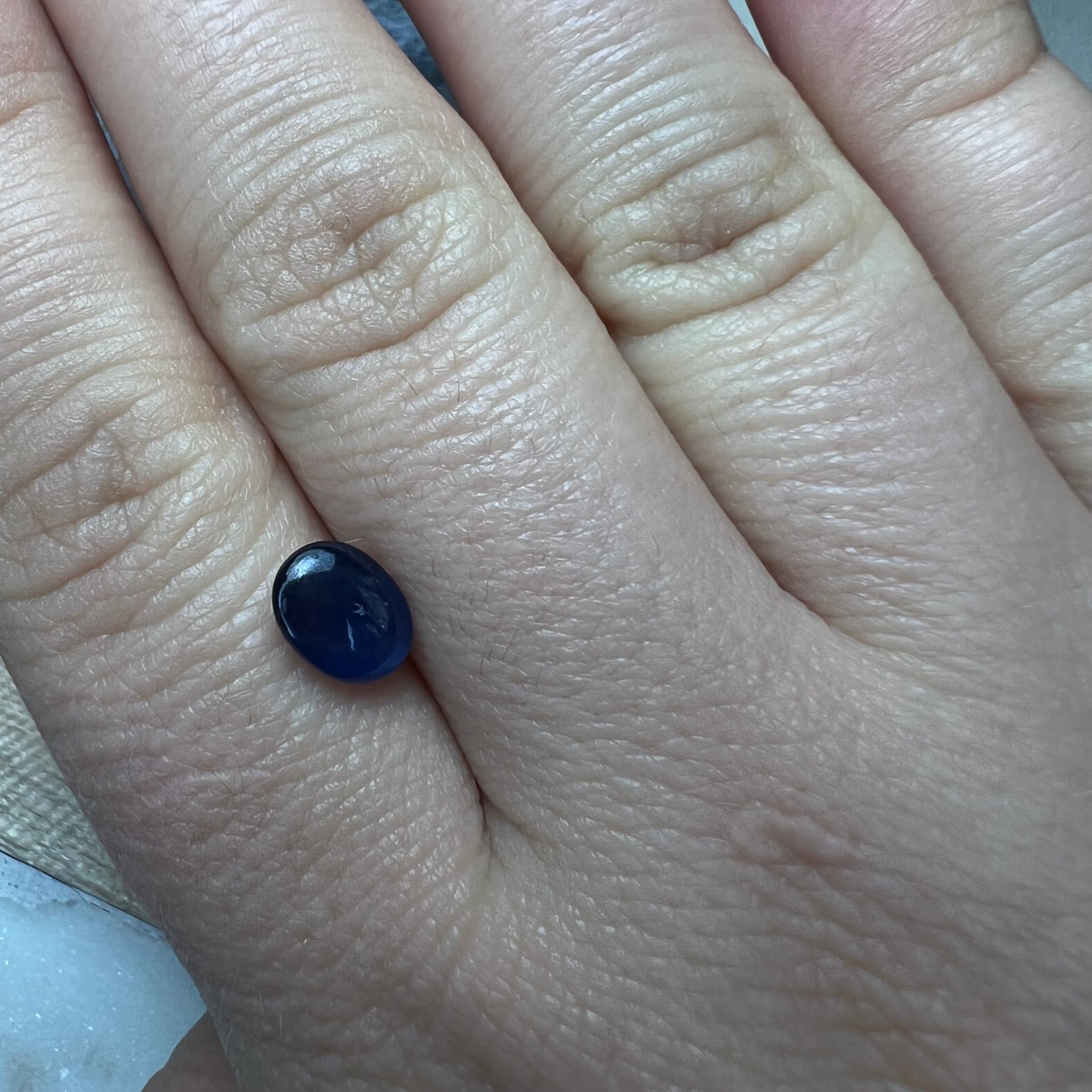 1.87CTW Loose Natural Cabochon Sapphire 7.82x6.07x3.59mm Earth mined Gemstone